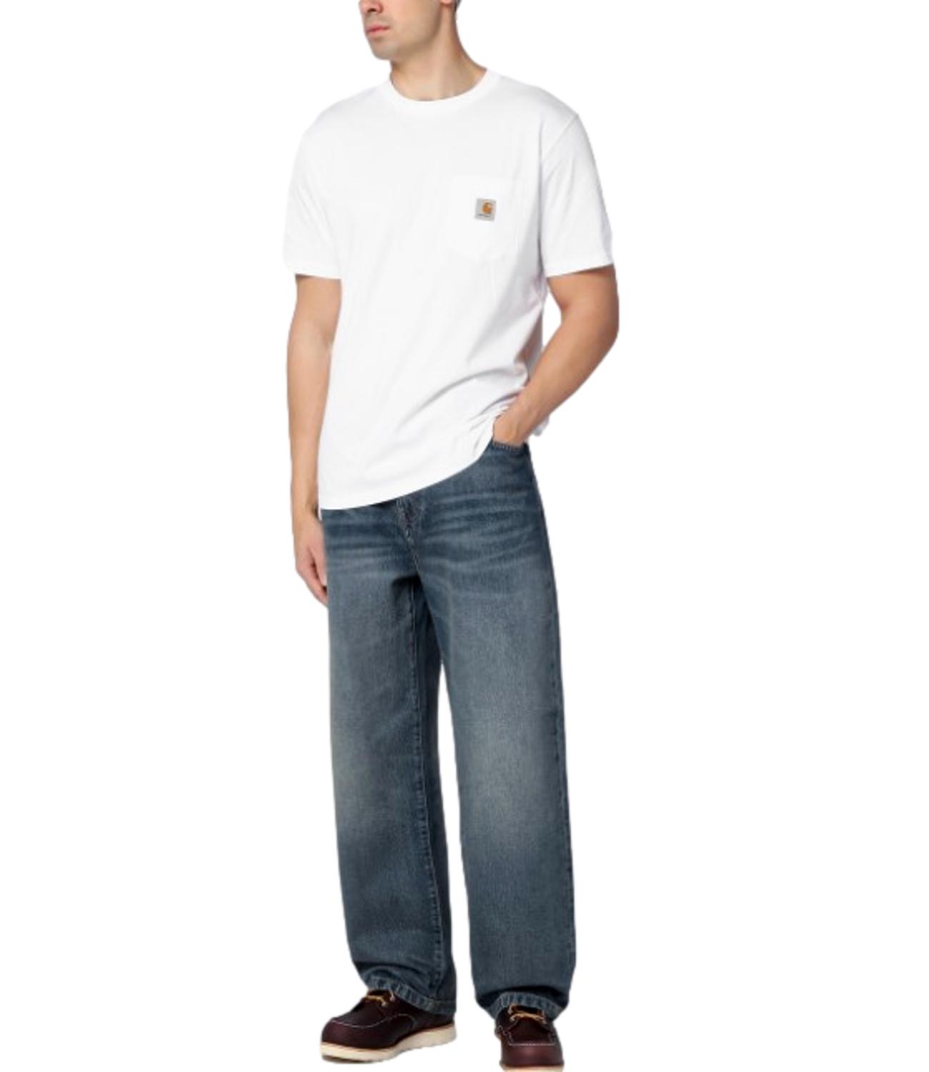 T-shirt Carhartt bianca taschino