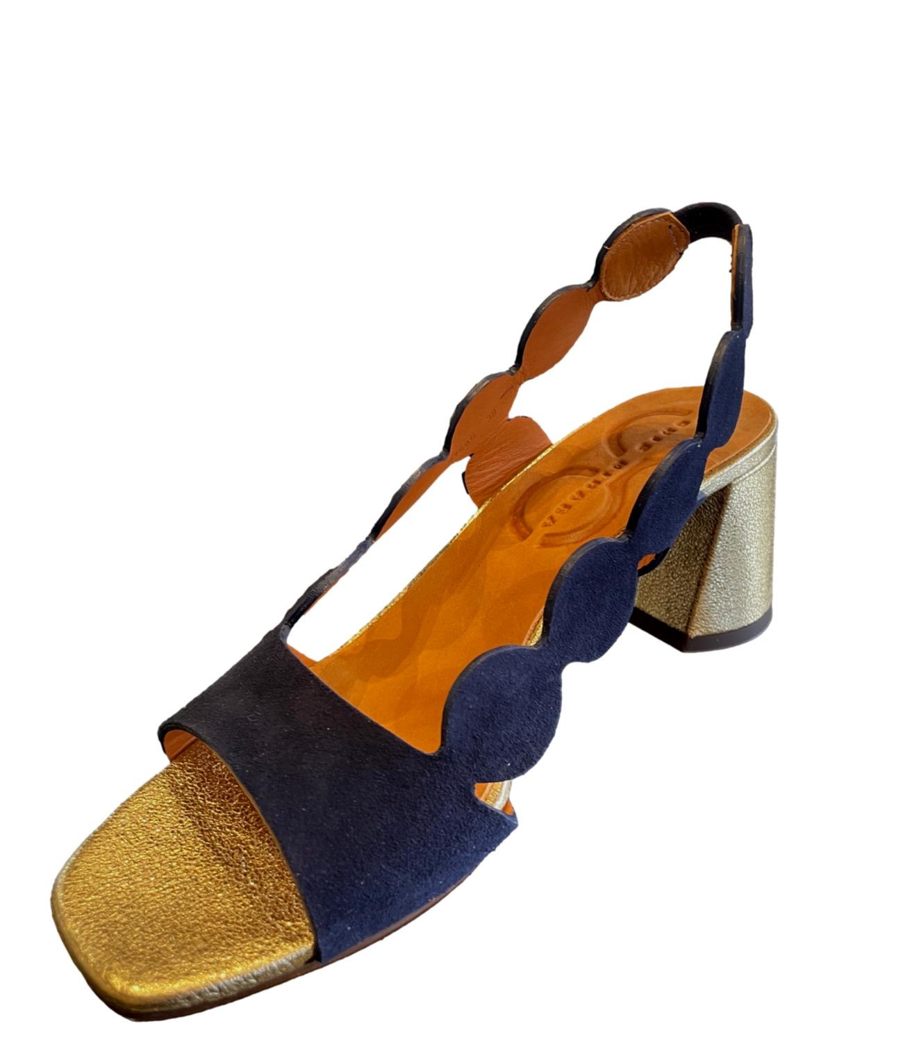 Chie Mihara Sandalo Blu/Platino Donna