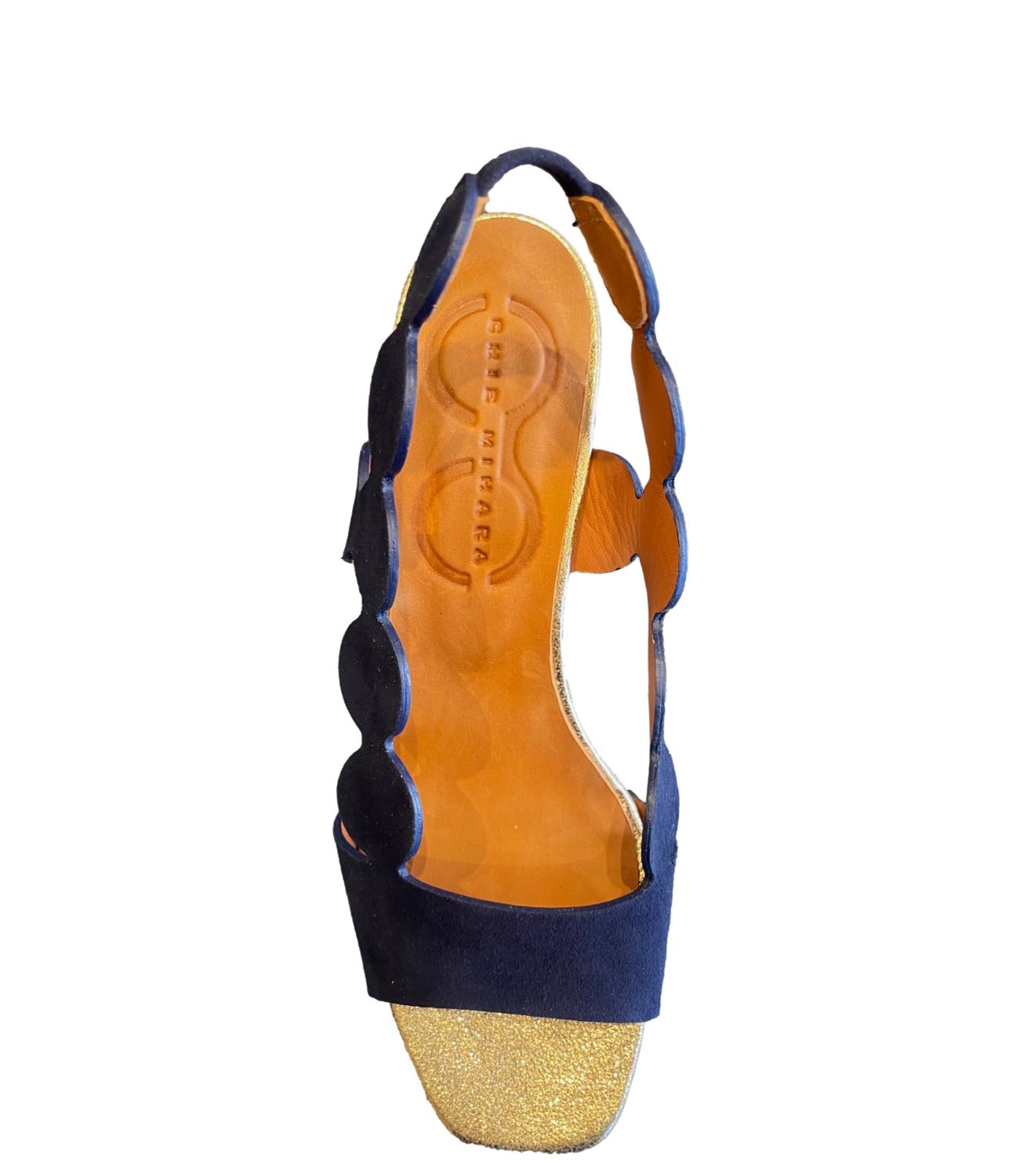 Chie Mihara Sandalo Blu/Platino Donna