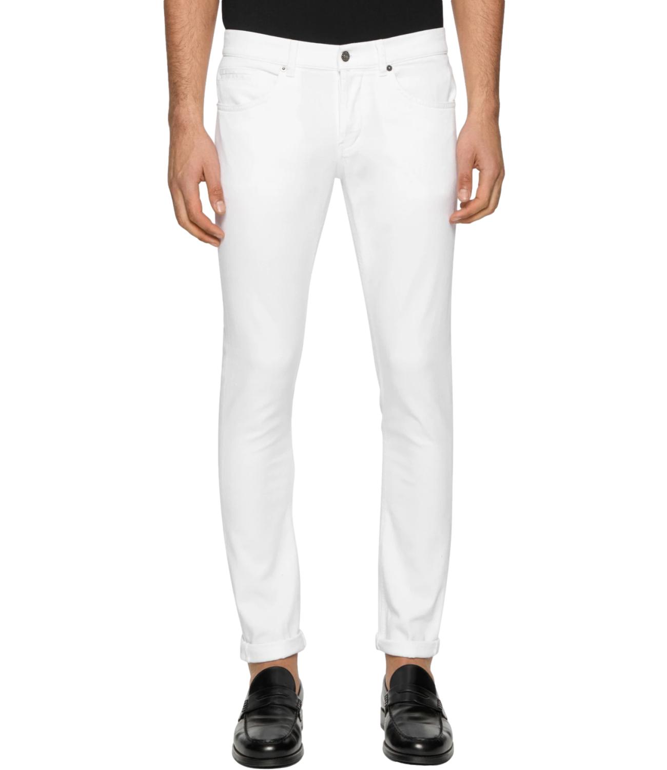 Dondup Jeans George Bianco Uomo