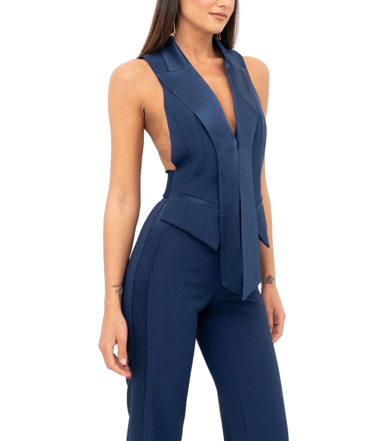Elisabetta Franchi gilet oltremare donna