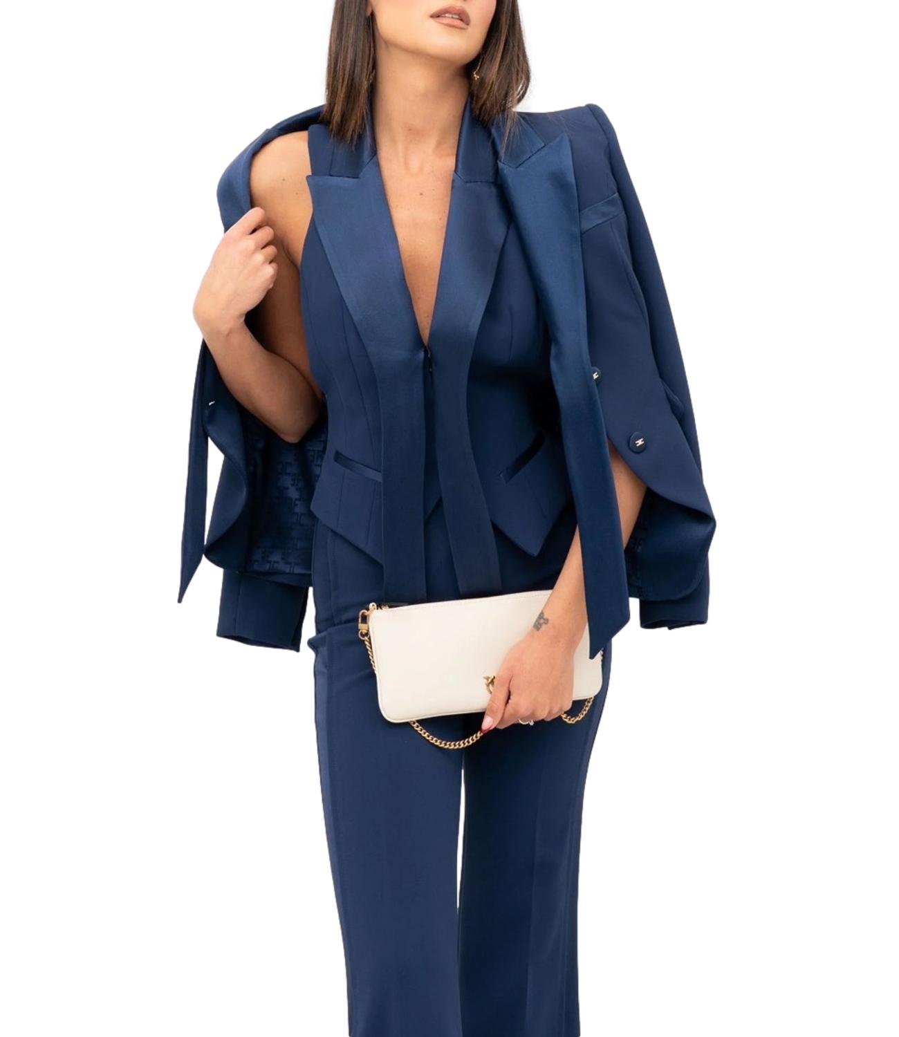 Elisabetta Franchi gilet oltremare donna