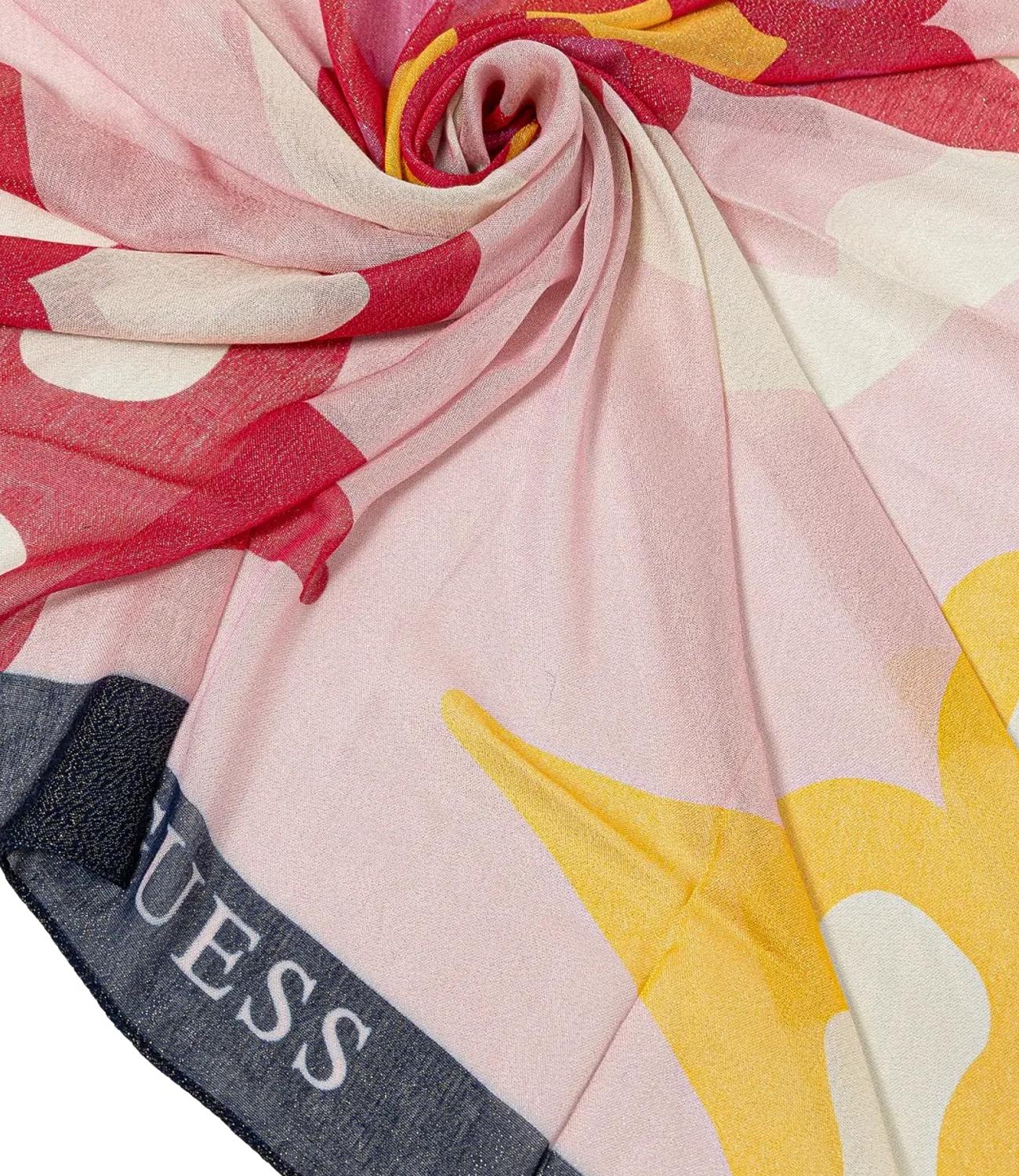 Guess Foulard Rosa Multicolor Donna