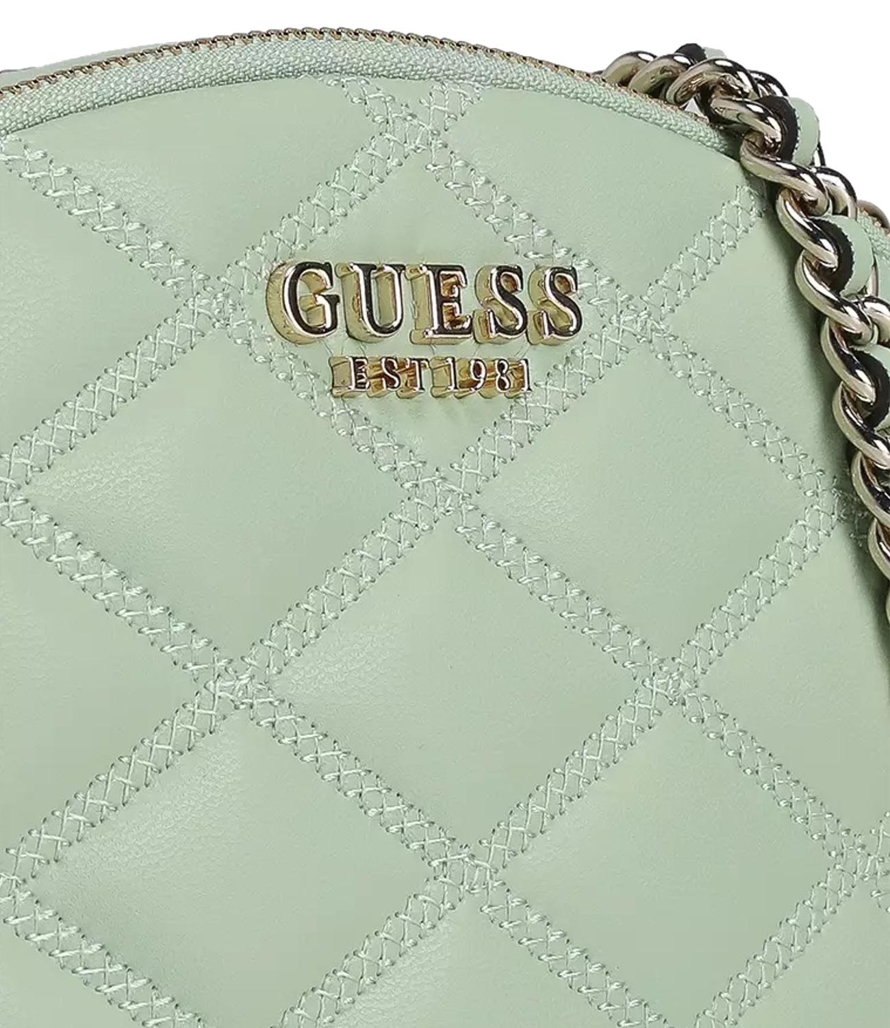 Guess Borsa Tamsin Double Zip Crossbody Celadon Donna