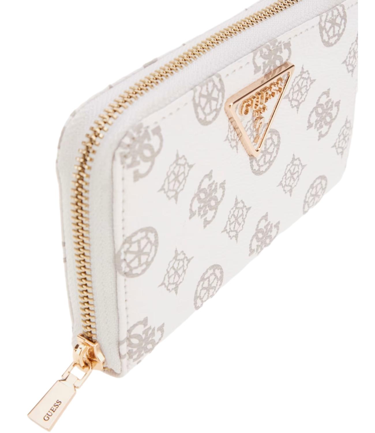 Guess portafoglio avorio donna Lurel 4g Logo Peony