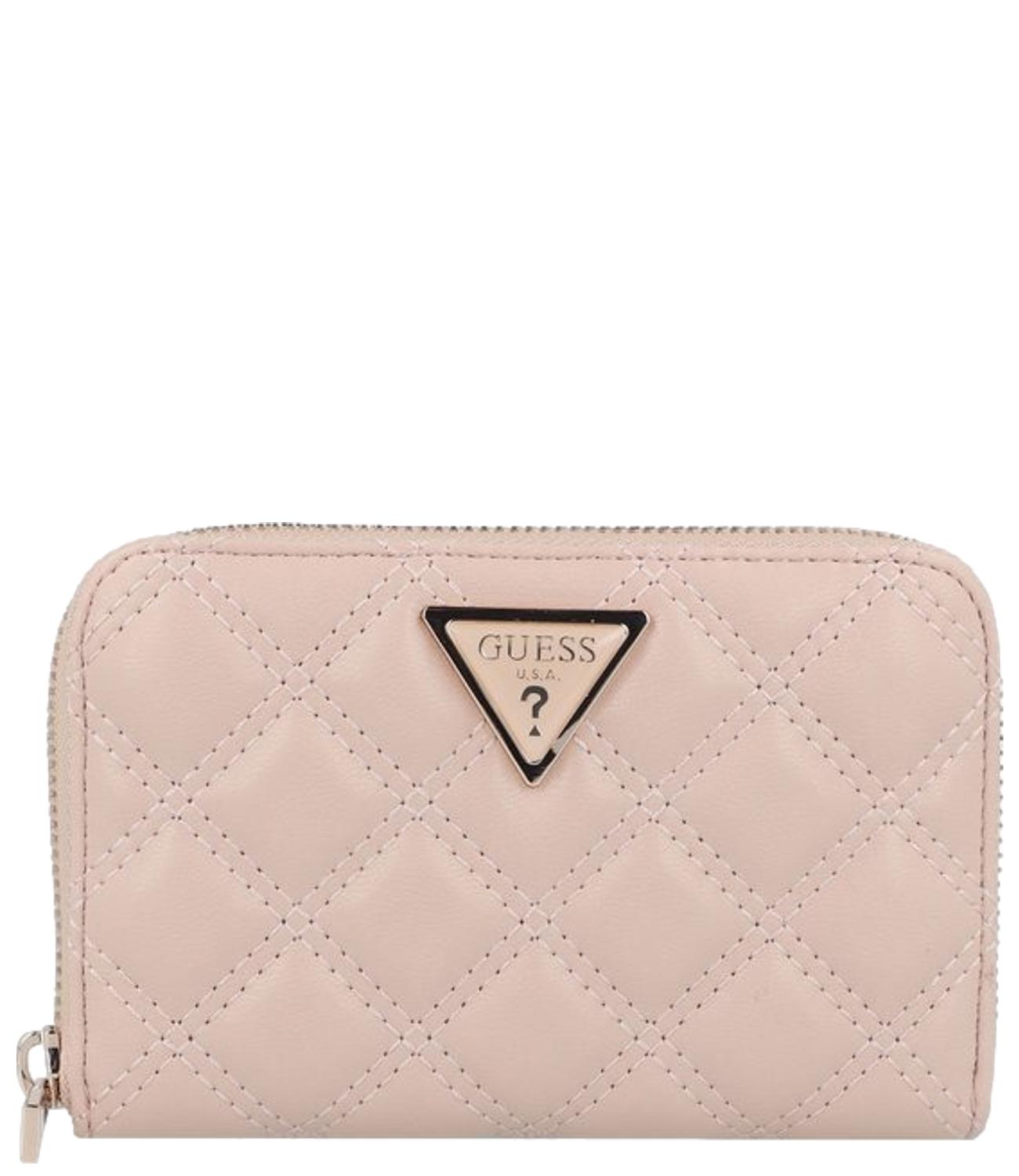 Guess Portafoglio Giully Slg Medium Zip Around Light Beige Donna