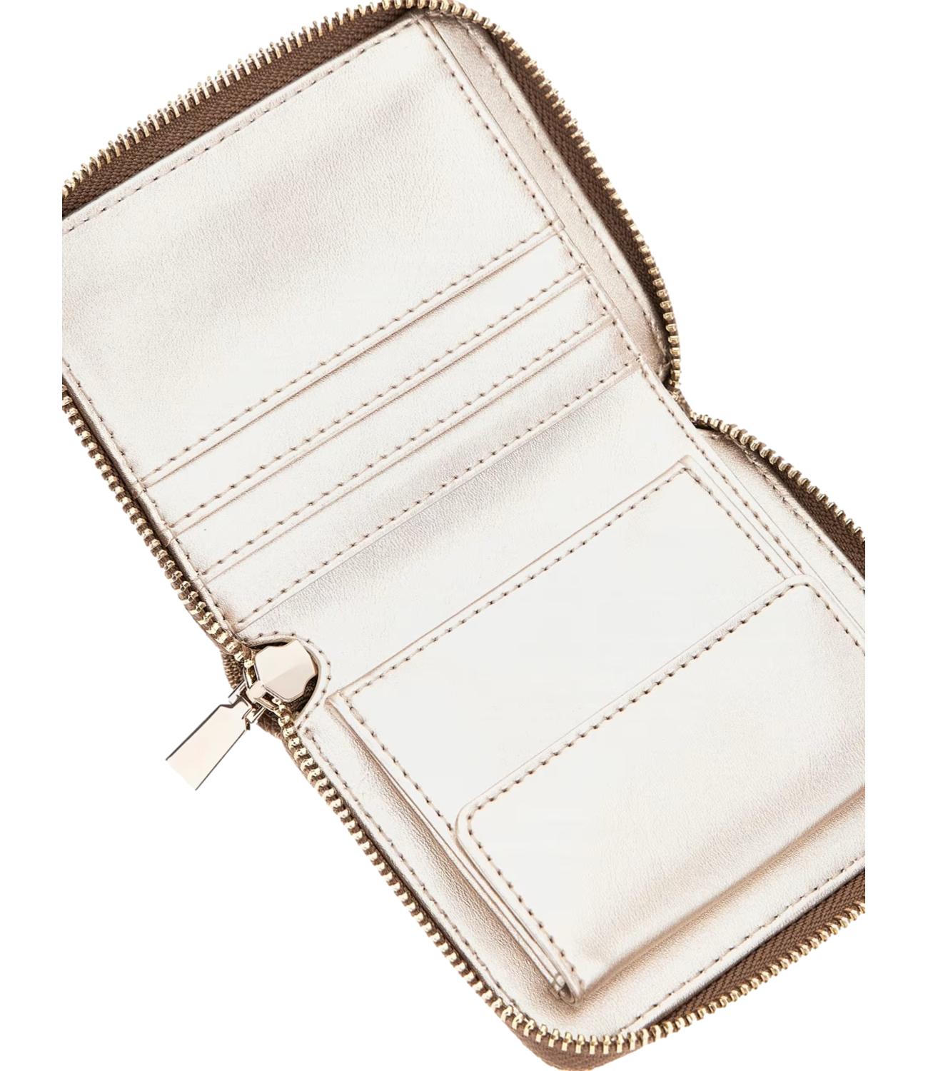 Guess portafoglio mini Laurel 4g logo beige donna