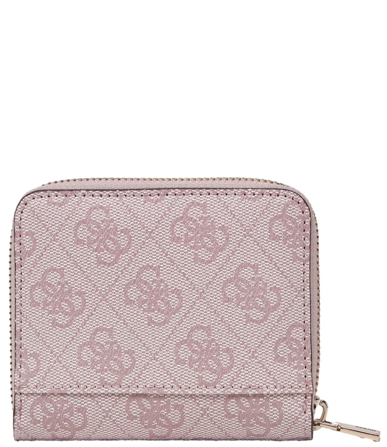 Guess Portafoglio Zamira Slg Small Zip Around Rosa Donna