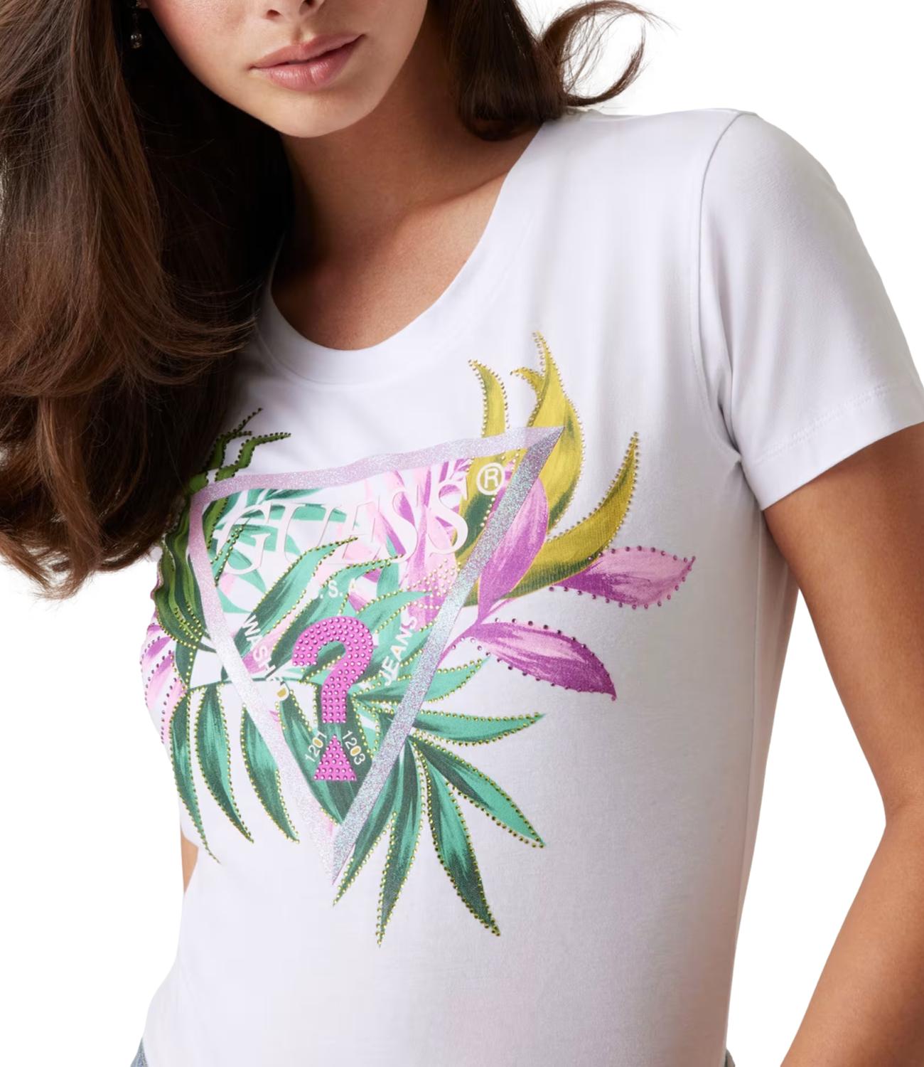 Guess t-shirt bianca donna