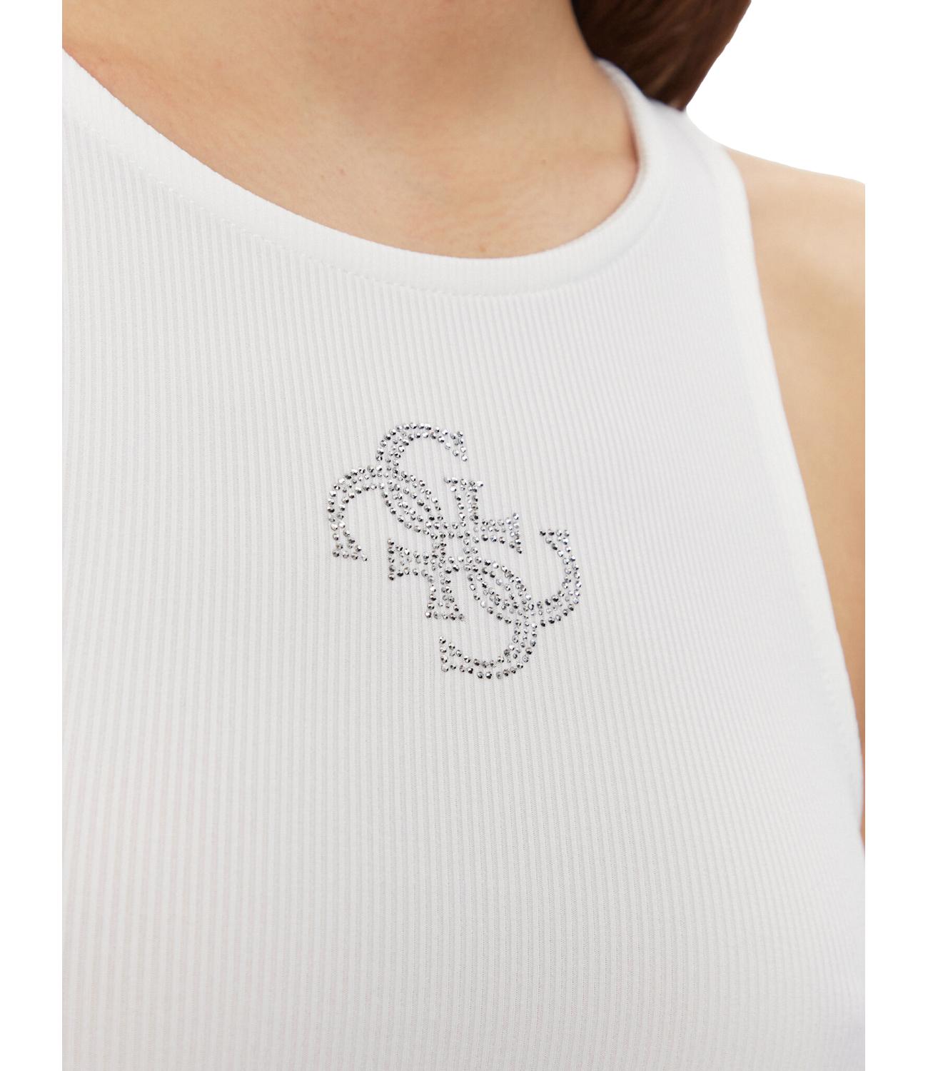 Guess top bianco Dahlia donna