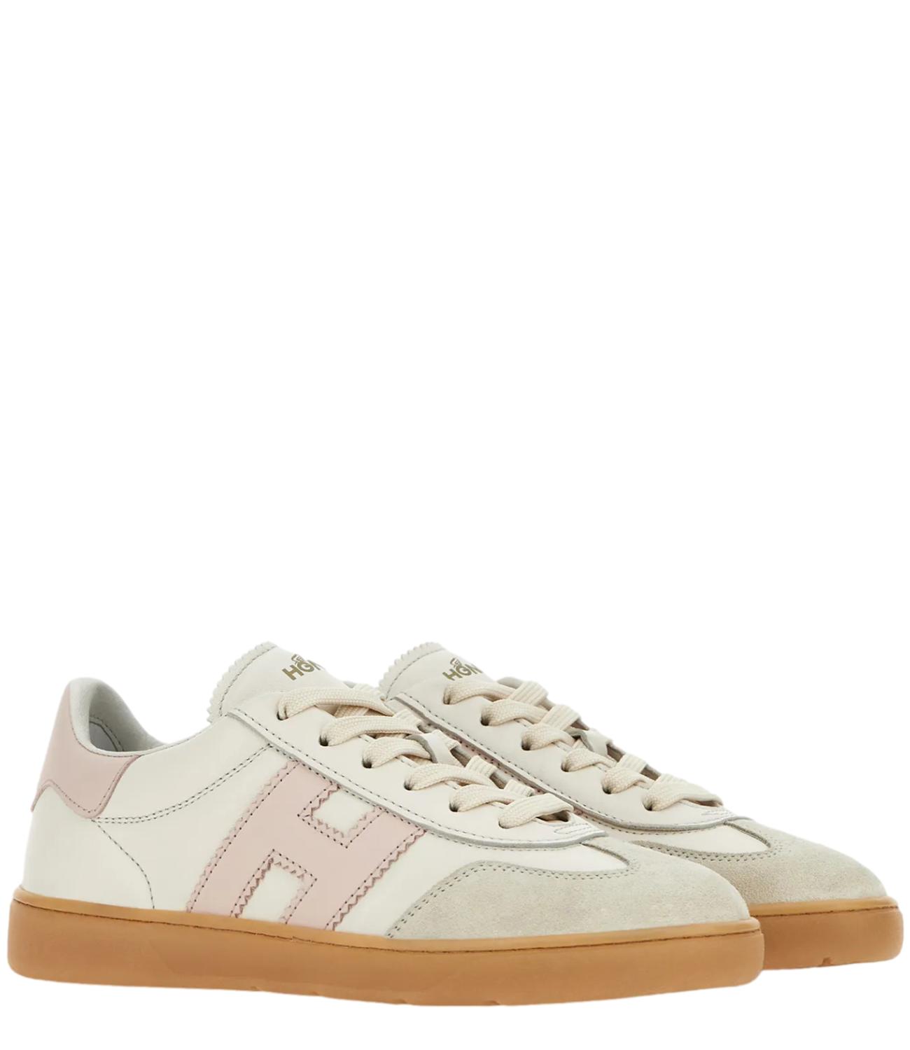 Cool sneakers bianco panna e rosa