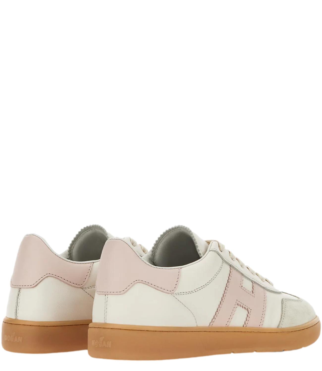 Cool sneakers bianco panna e rosa