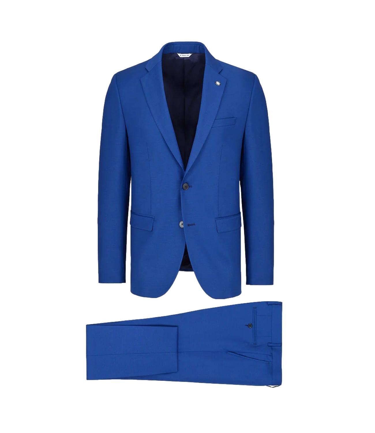 Abito Manuel Ritz blu aperto uomo drop 8