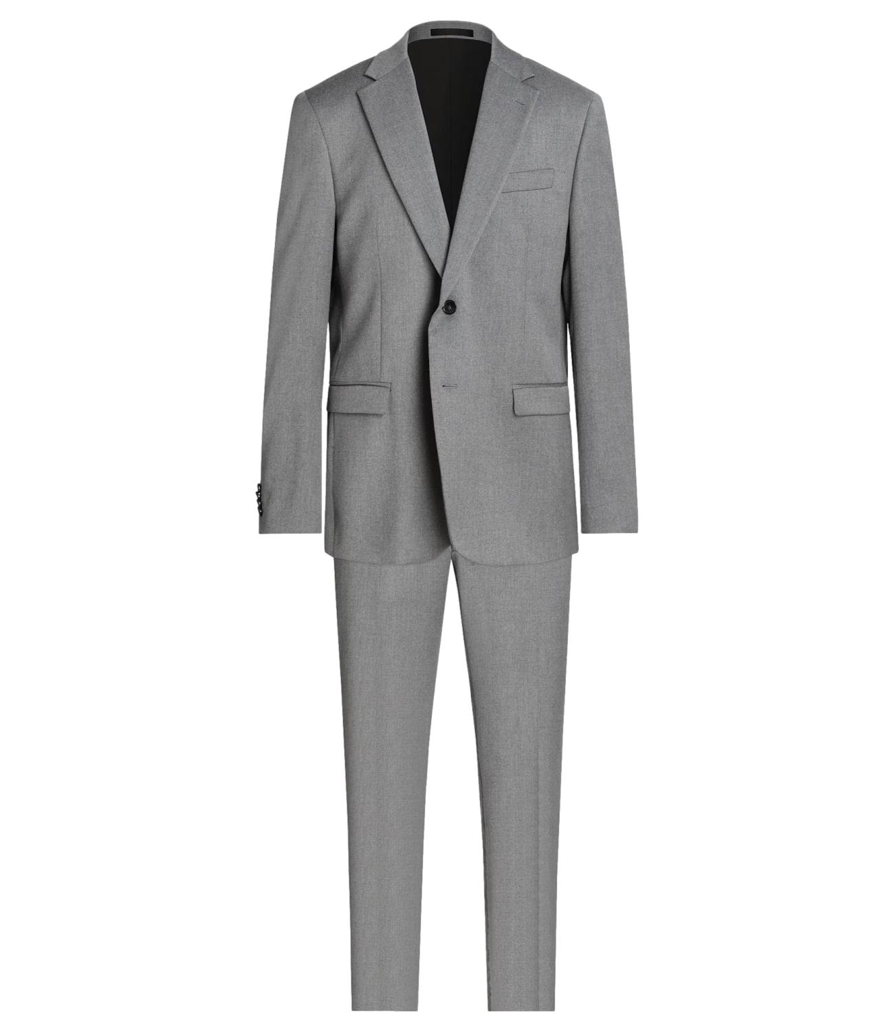 Abito grigio chiaro monopetto drop 8