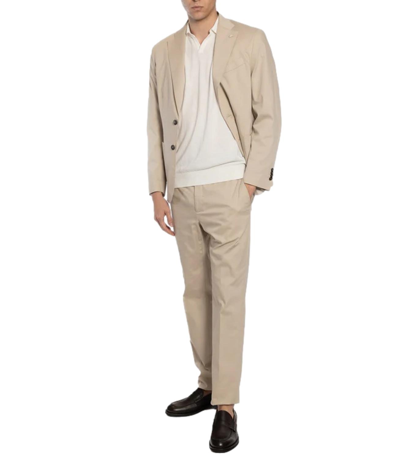 Manuel Ritz abito beige uomo
