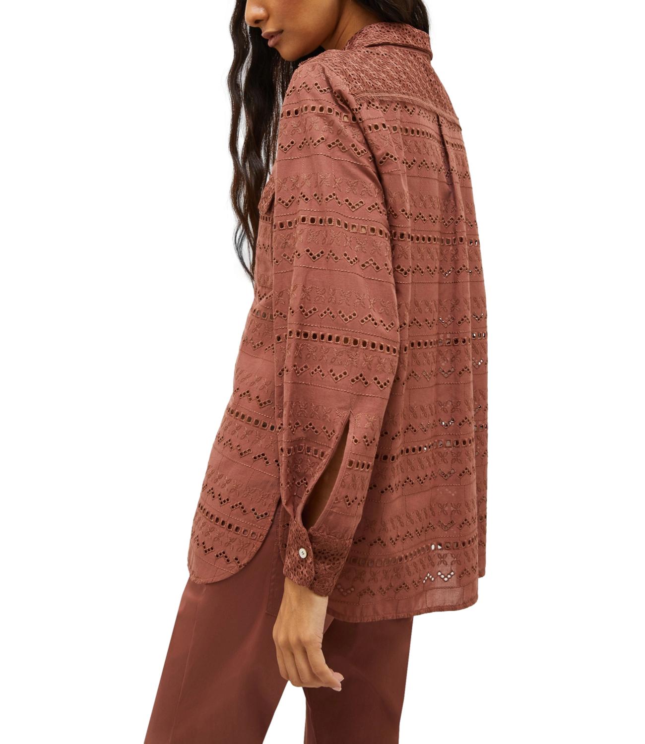 Marella Camicia Sarago Marrone Donna