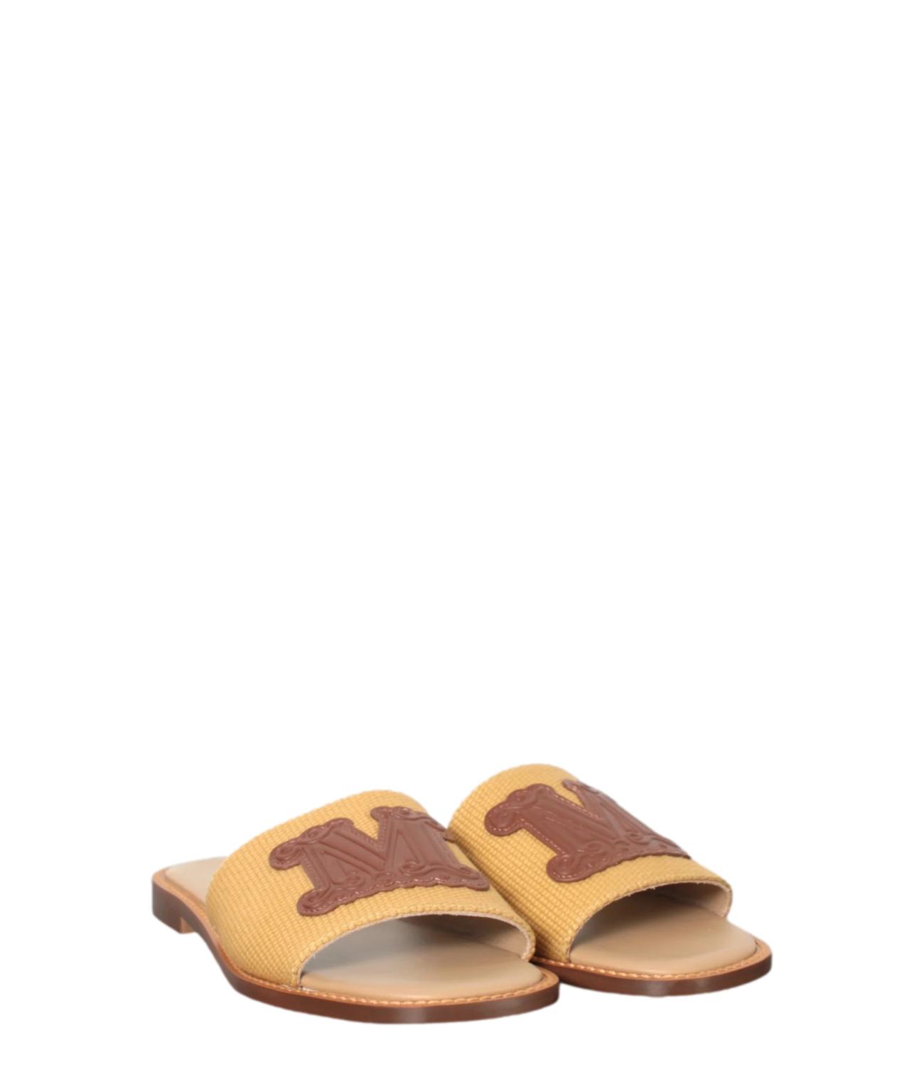 Max Mara Beachwear sandalo cammello donna