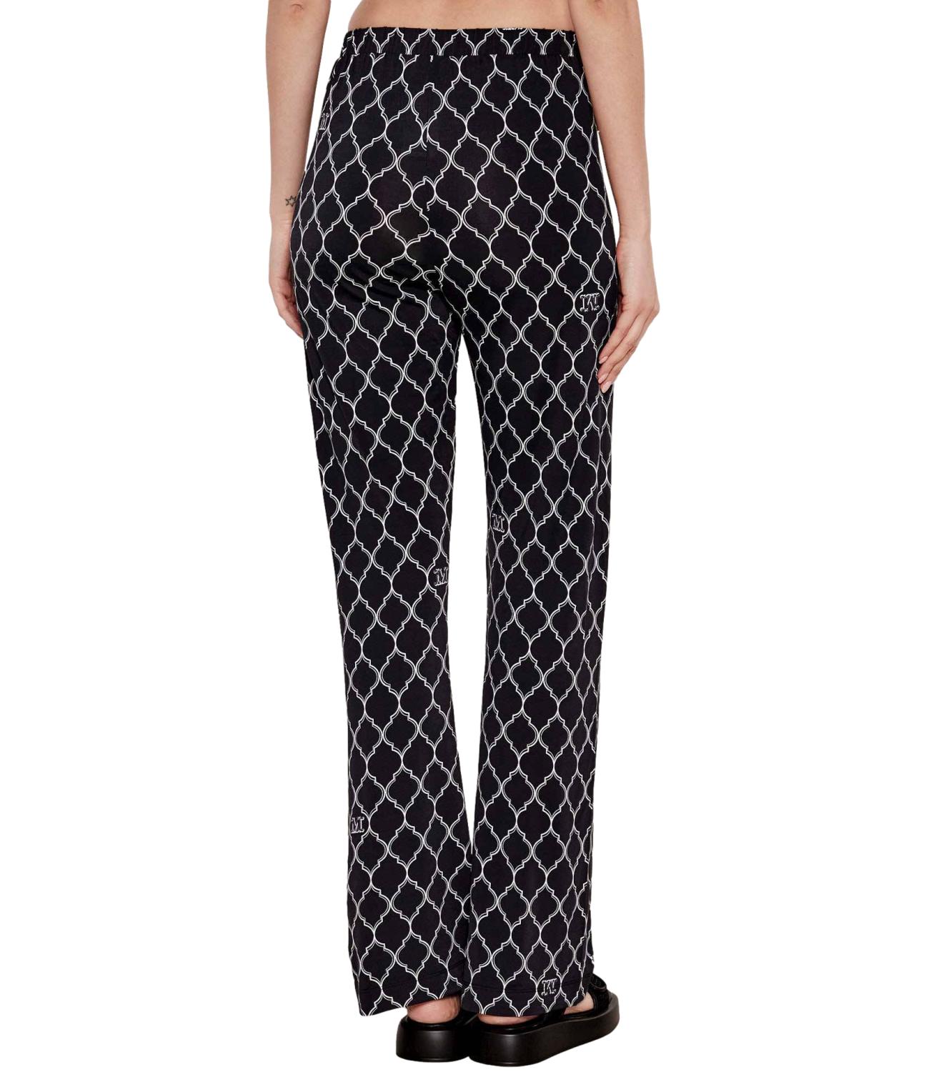 Max Mara Beachwear Pantaloni Fiorina Nero/Bianco Donna