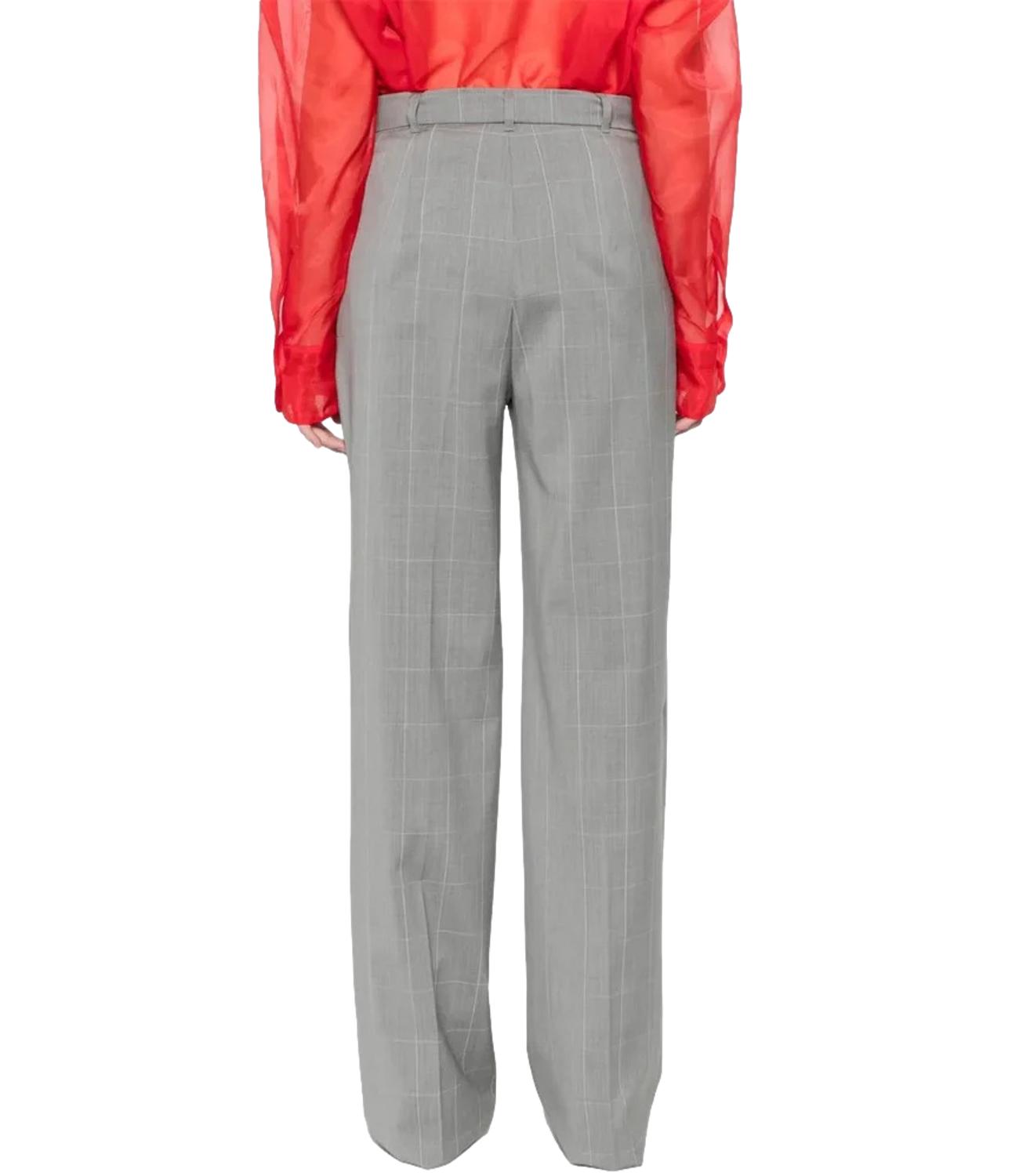 Max Mara Studio Pantaloni Verbas Grigio Melange Donna