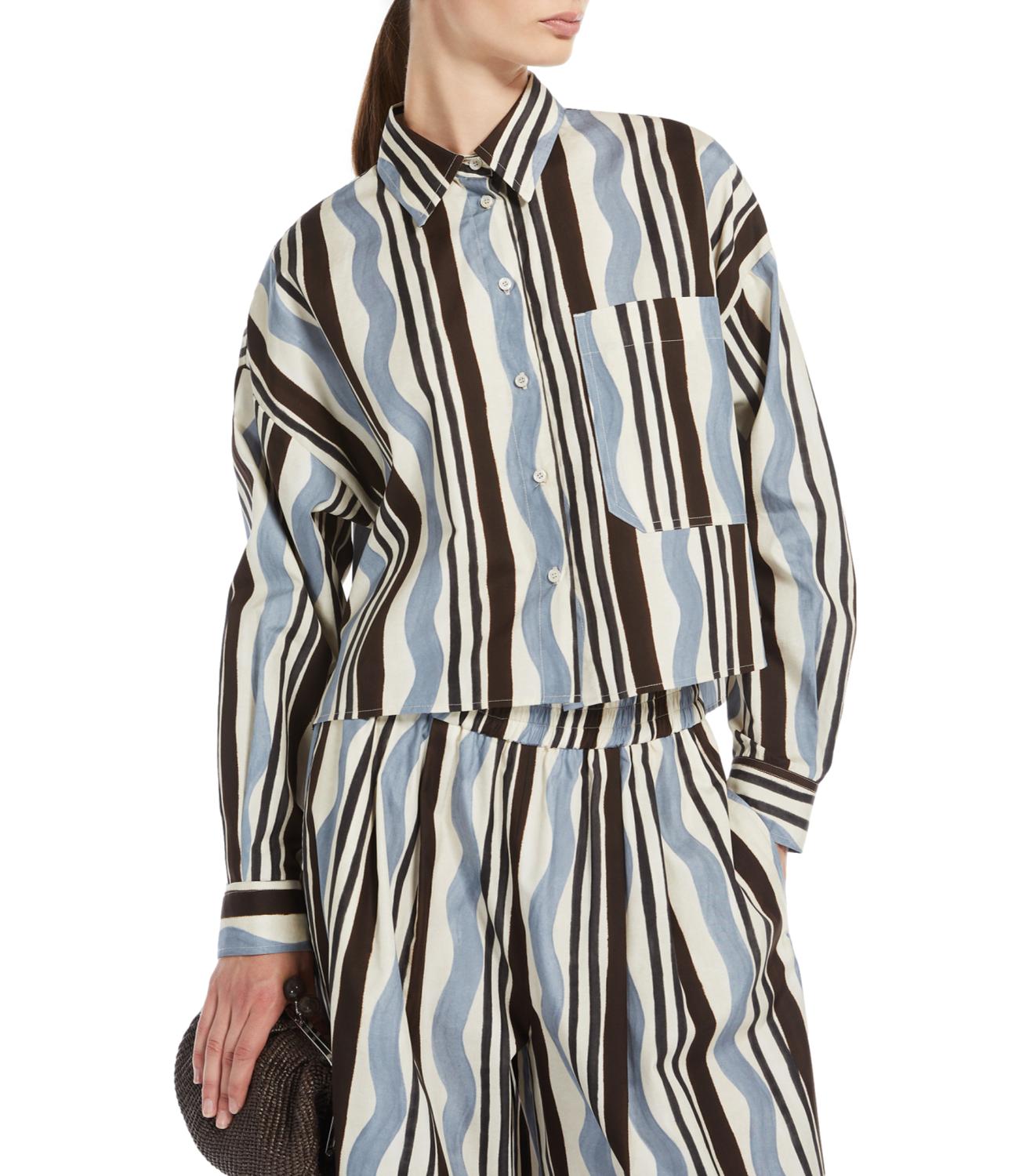 Max Mara Weekend Camicia Ragtime Fantasia Azzurro Donna