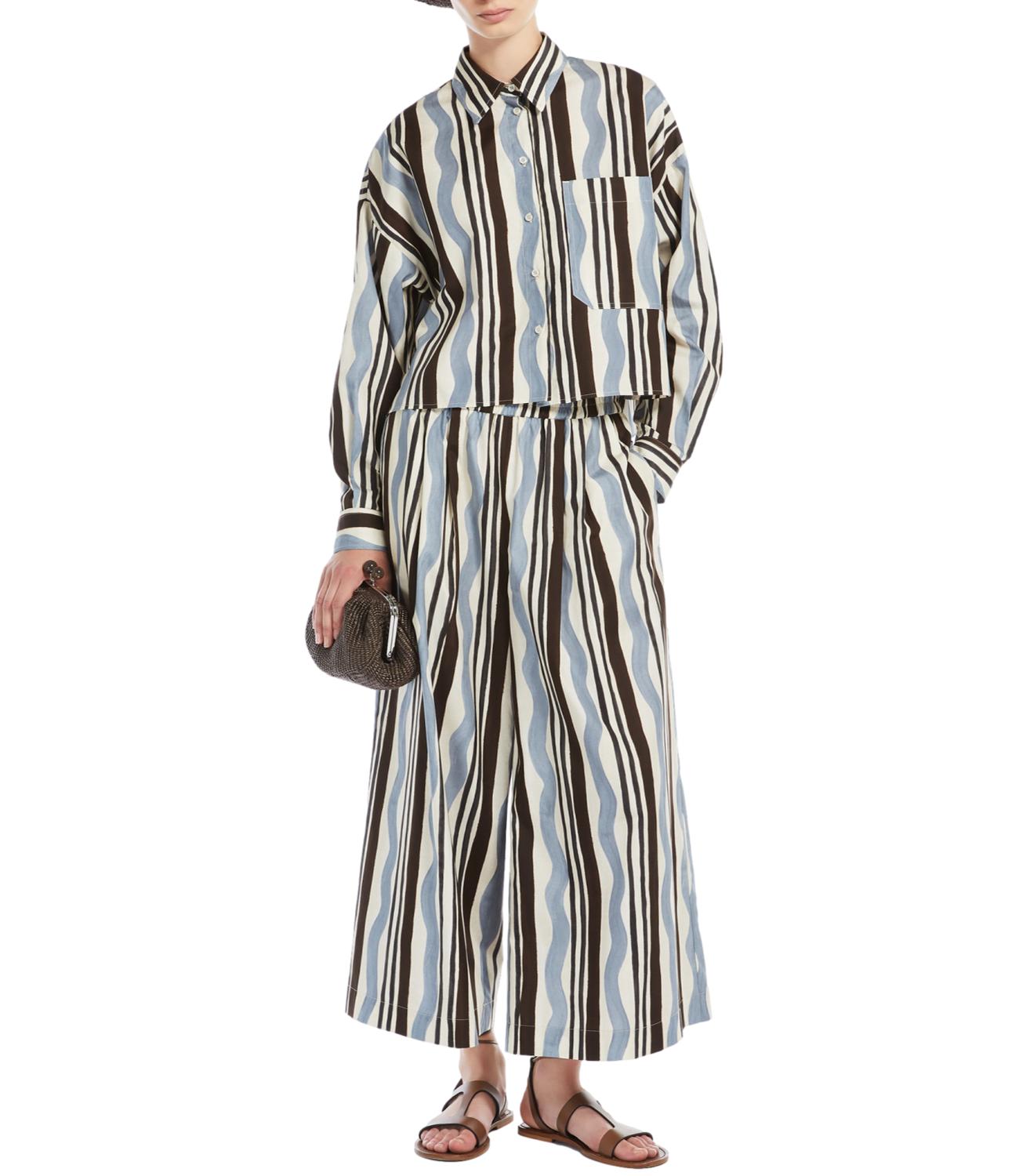 Max Mara Weekend Camicia Ragtime Fantasia Azzurro Donna