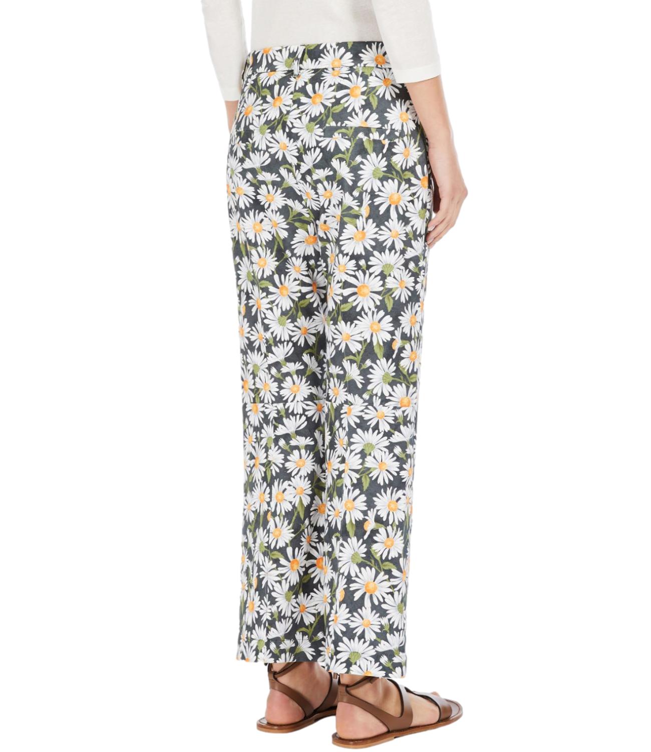 Max Mara Weekend Pantaloni Arten1234 Nero Floreale Donna