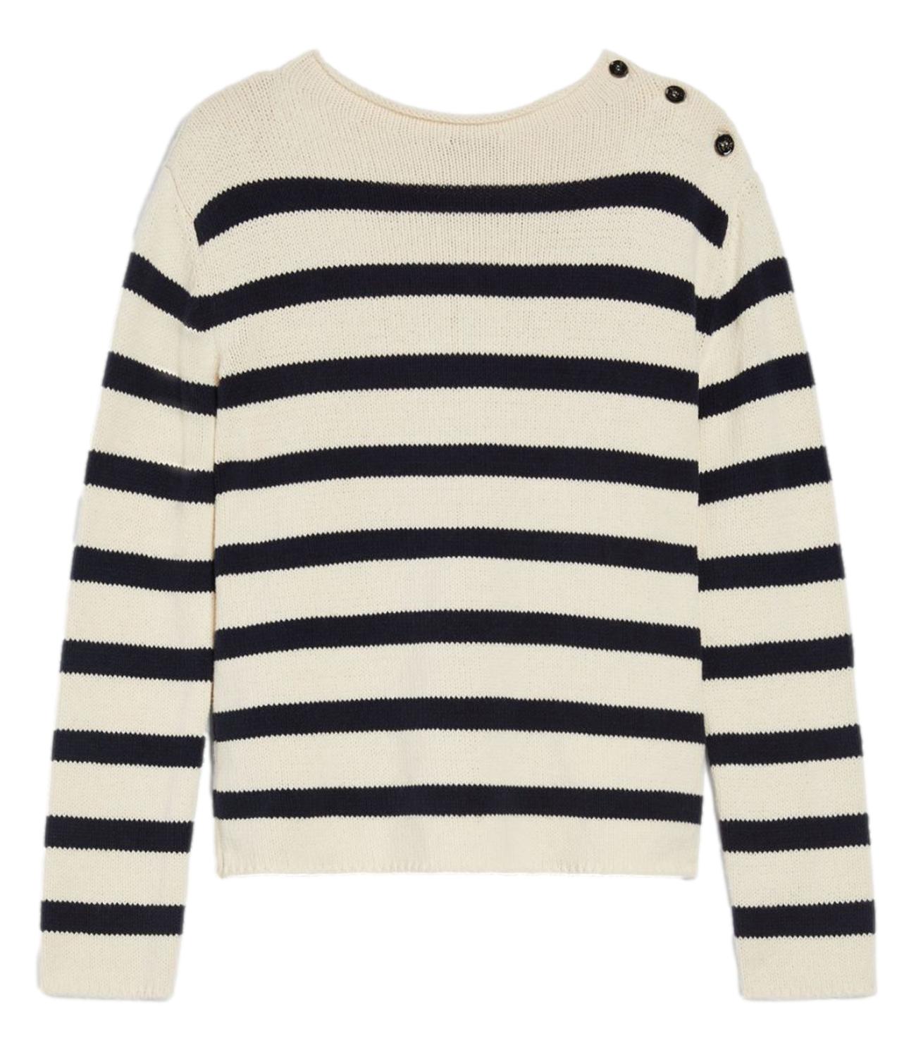 Max Mara Weekend maglia VIBO riga navy/panna donna