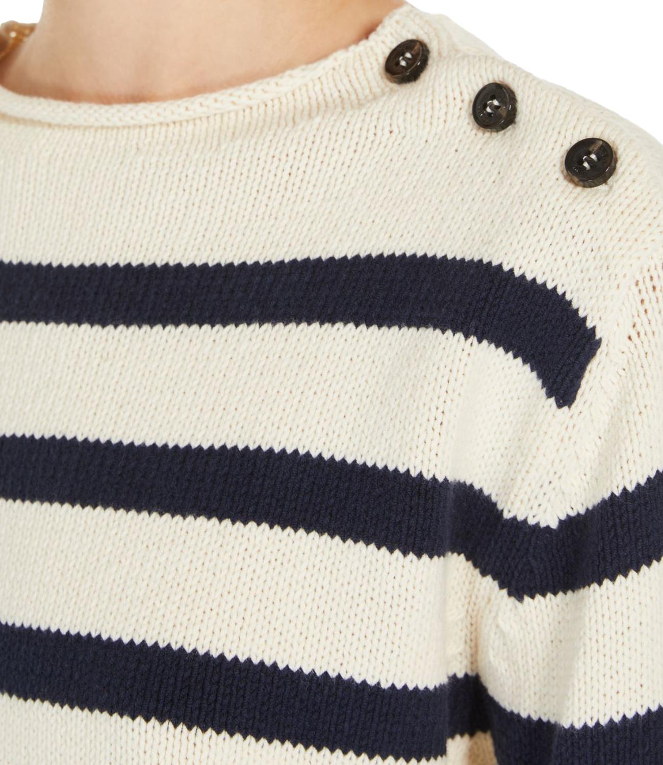 Max Mara Weekend maglia VIBO riga navy/panna donna