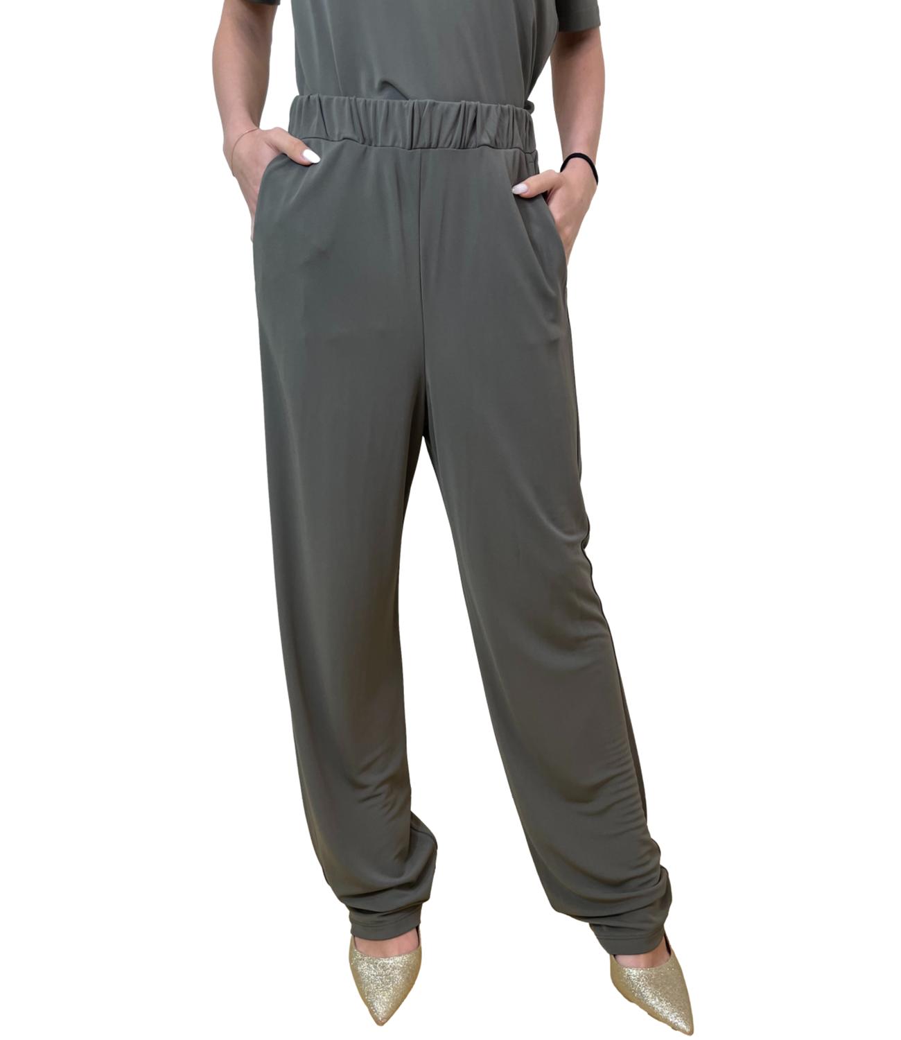 MM Pantaloni Ginosa Verde Scuro Donna