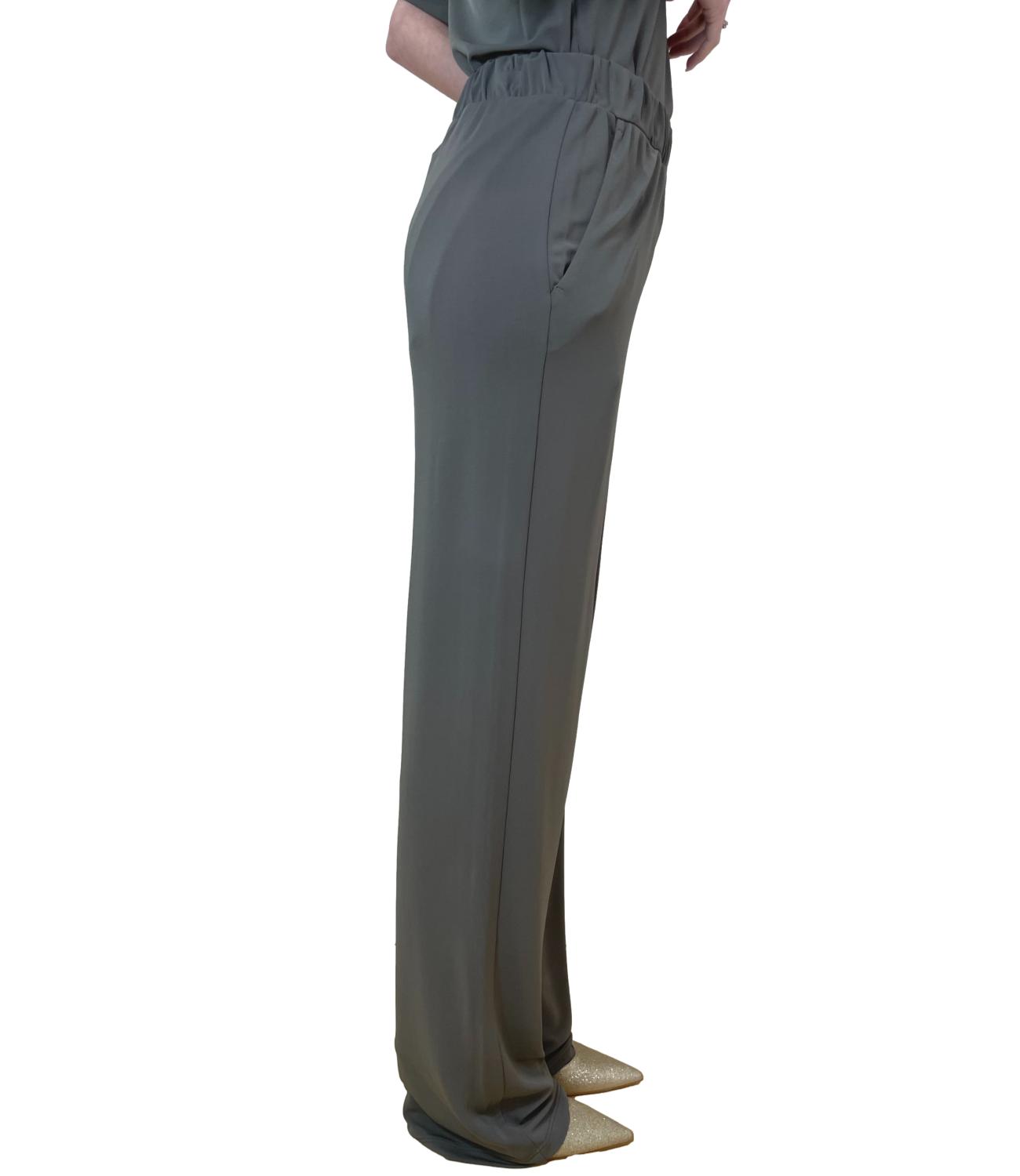 MM Pantaloni Ginosa Verde Scuro Donna