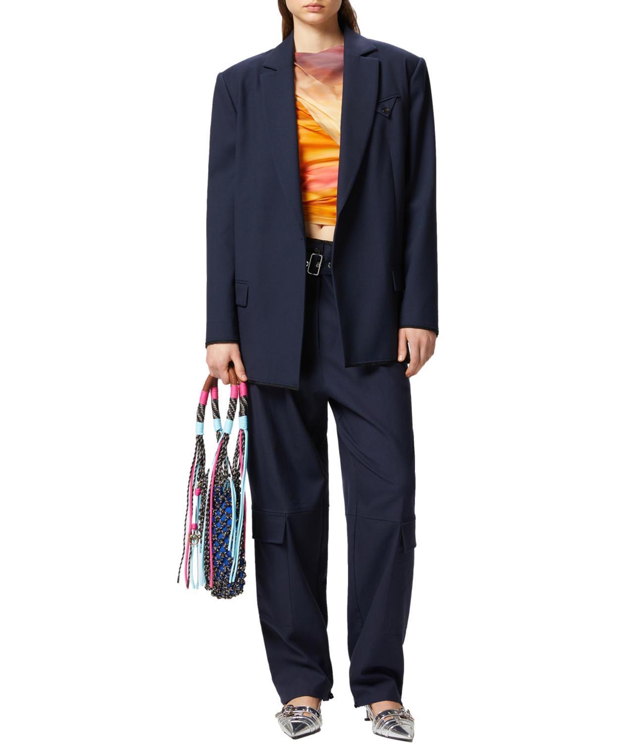 Pinko Top corto asimmetrico arancione