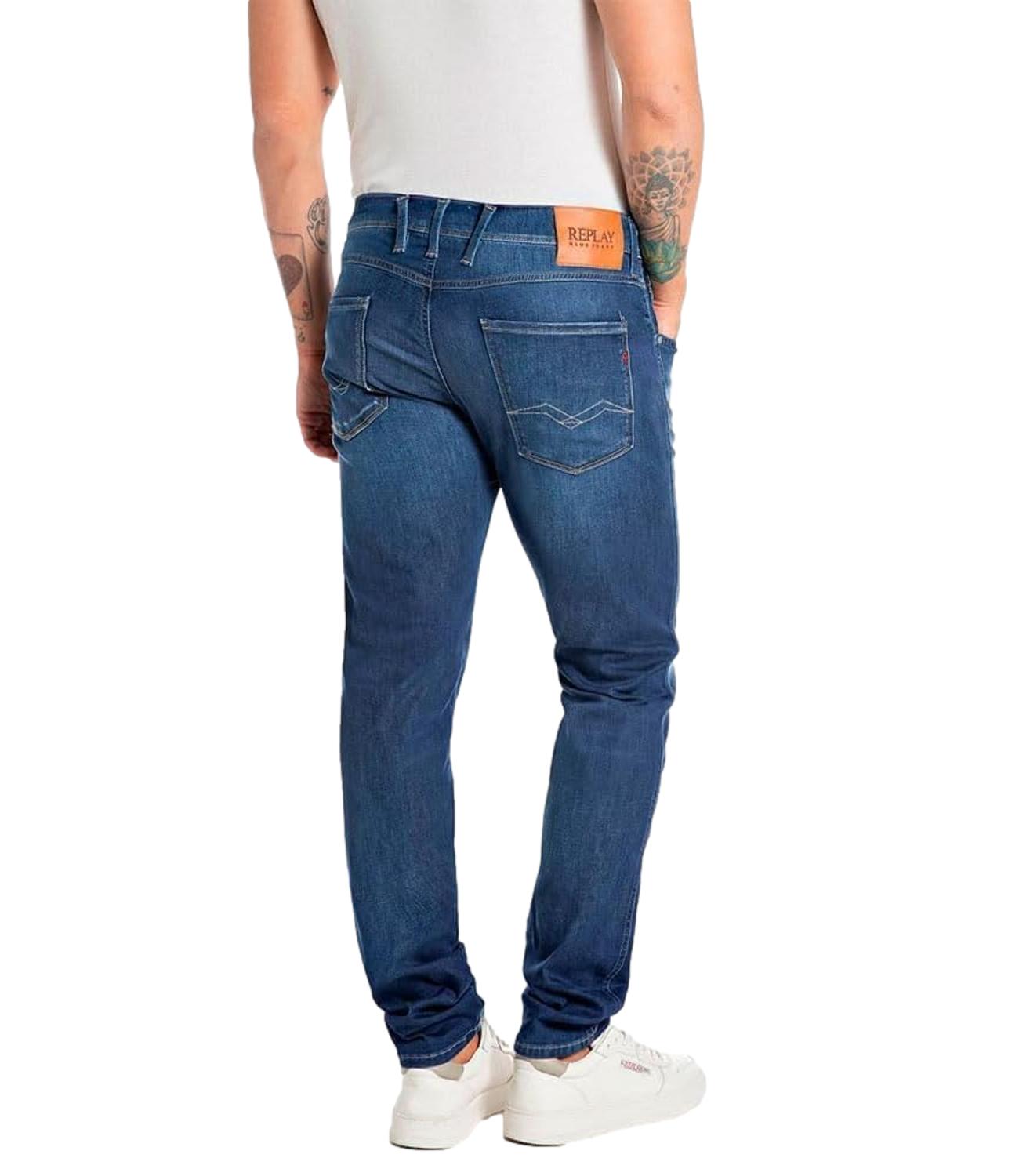 Anbass blu scuro jeans uomo L.30