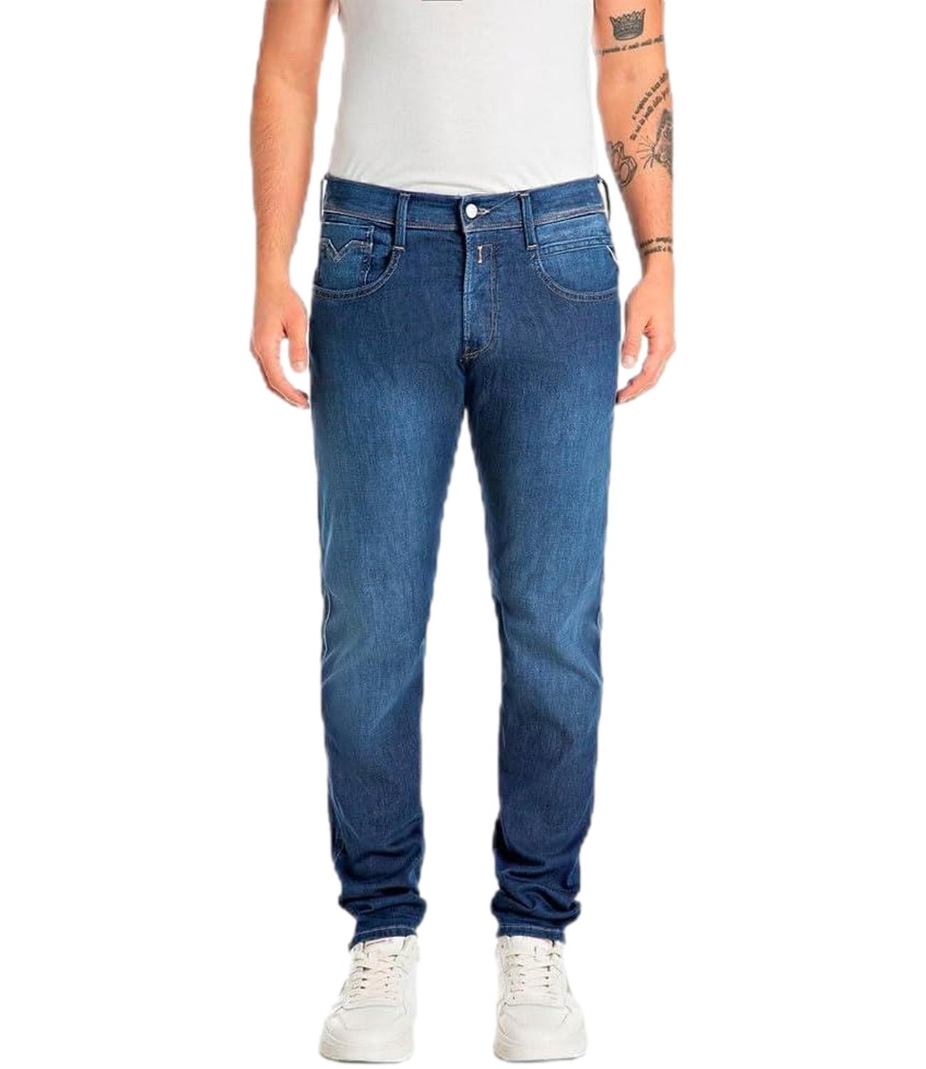 Anbass blu scuro jeans uomo L.32