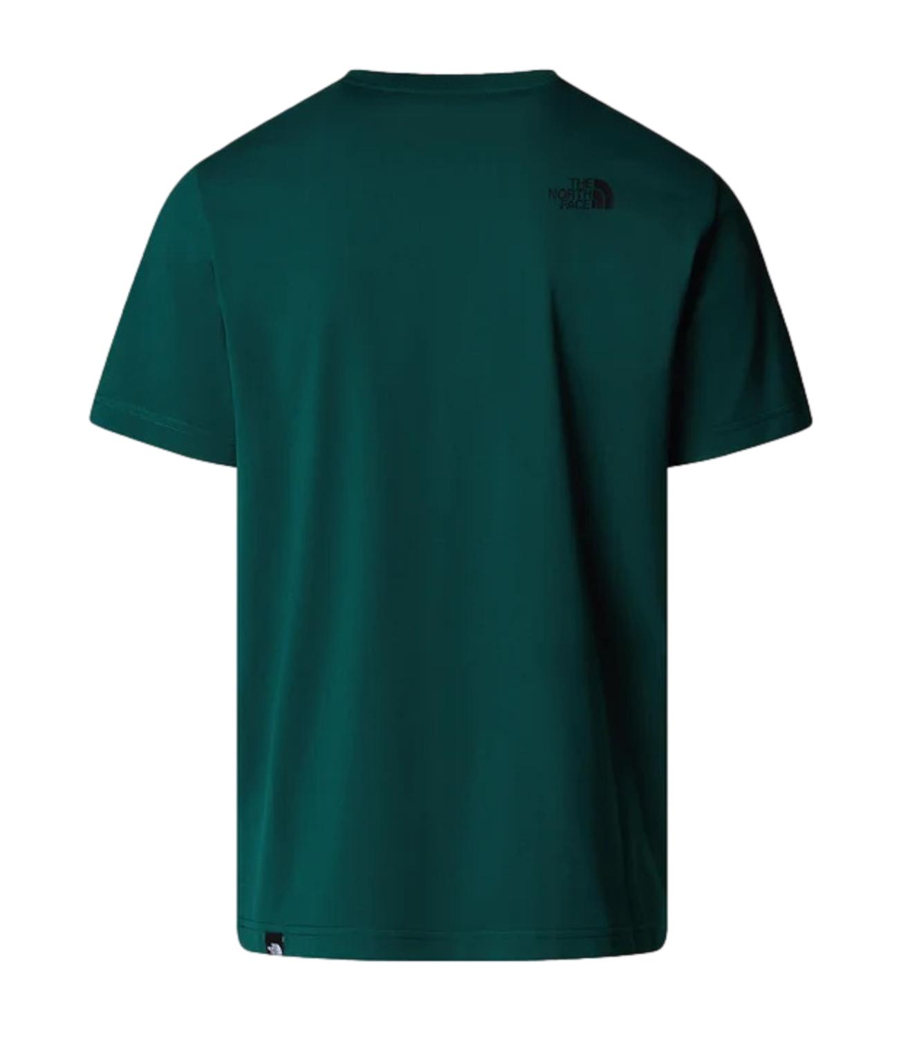 T-shirt verde The Nort Face fine tee