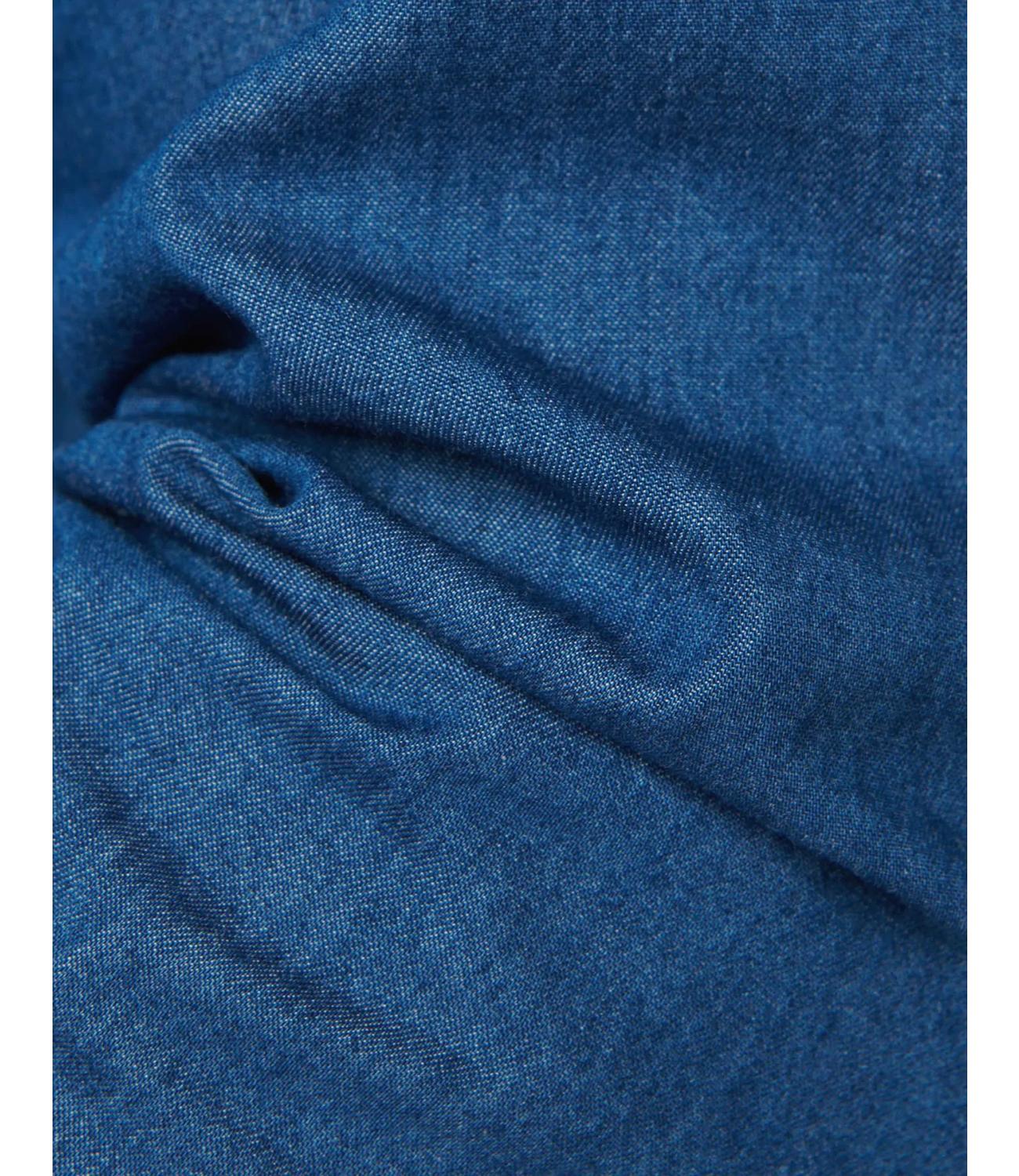Camicia Collo francese Blue jeans denim Tailor Fit