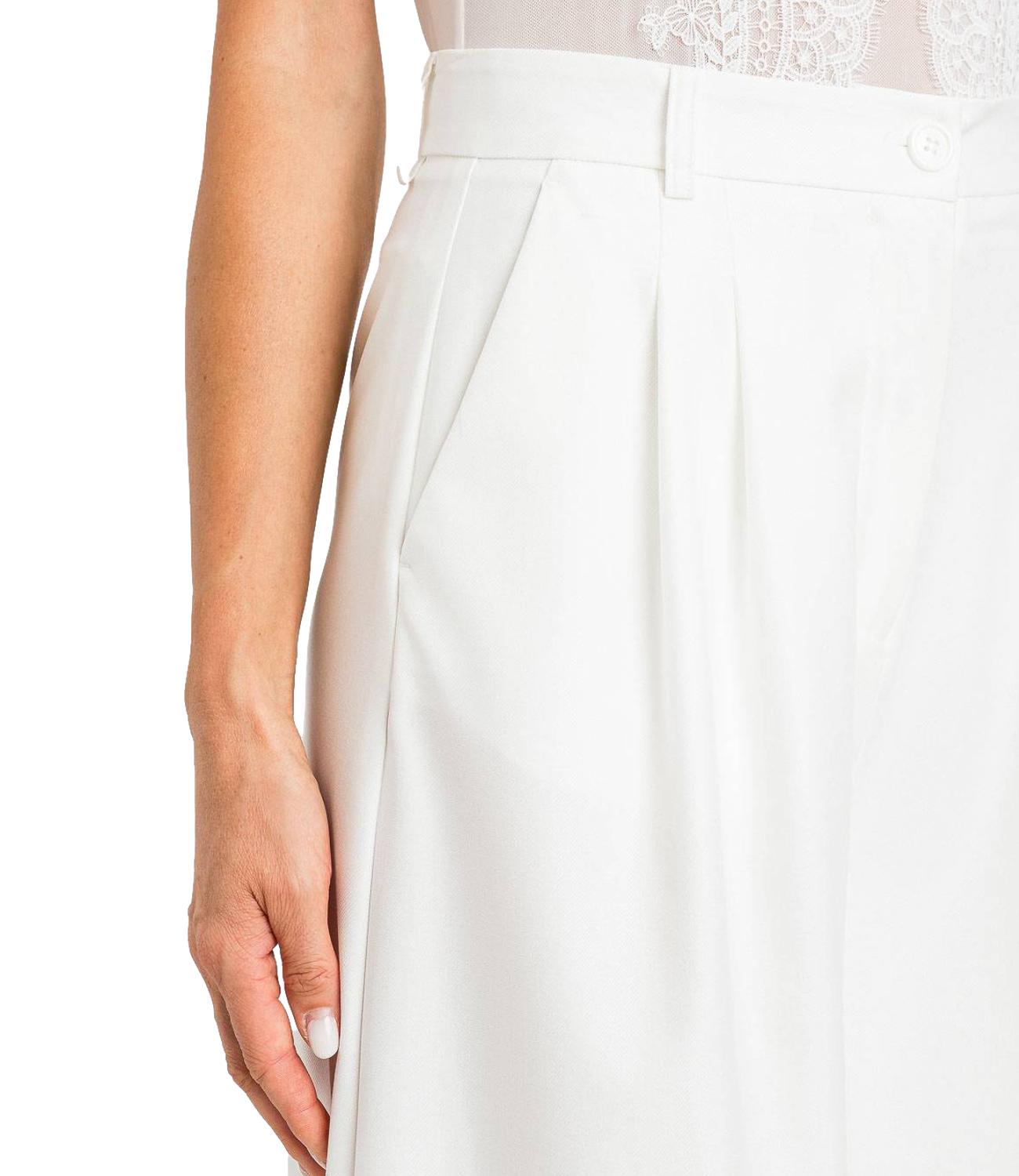 Actitude Twinset Pantalone Palazzo Off White Donna