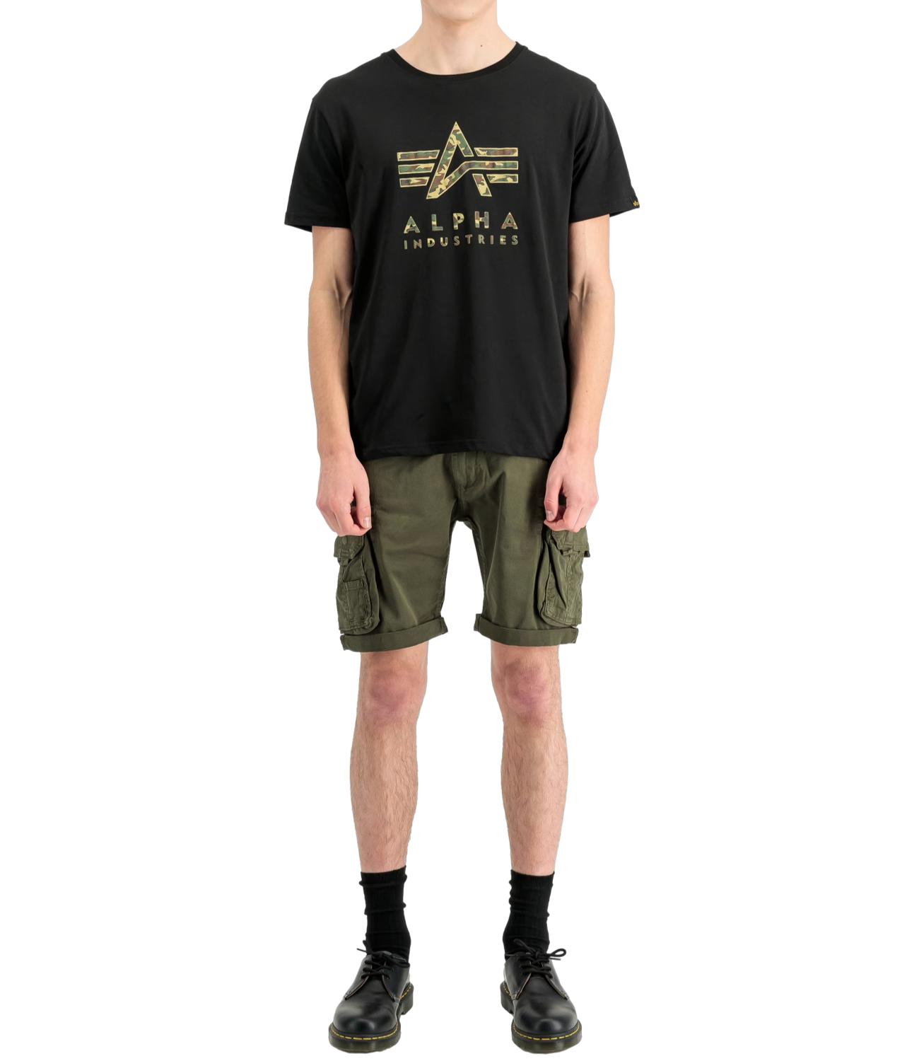 Alpha Industries Bermuda con tasconi da Uomo - Dark Olive