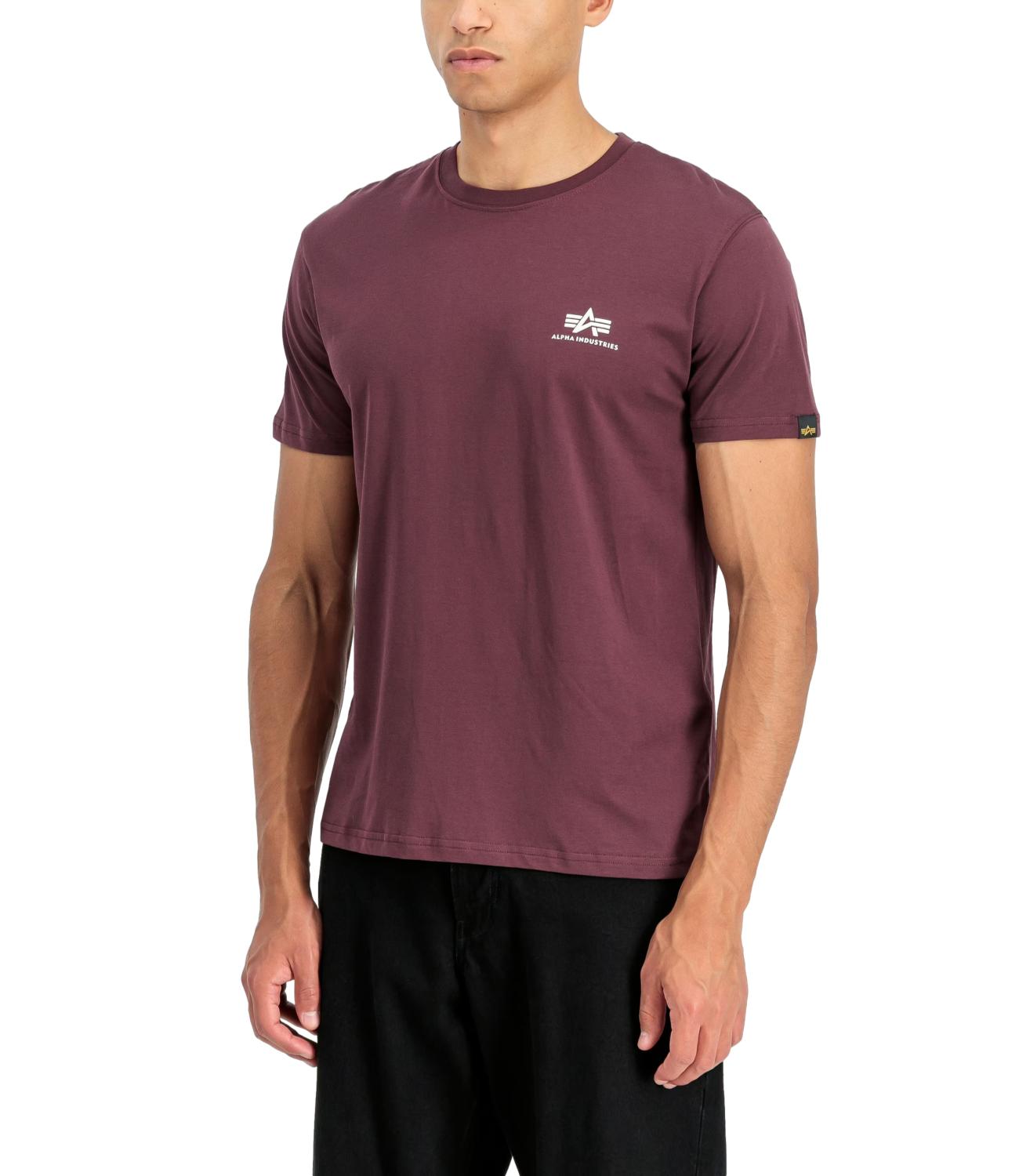 Alpha Industries T-Shirt da Uomo - Deep Maroon - Ss188505