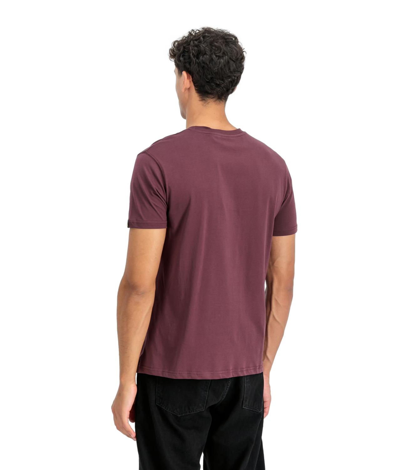 Alpha Industries T-Shirt da Uomo - Deep Maroon - Ss188505