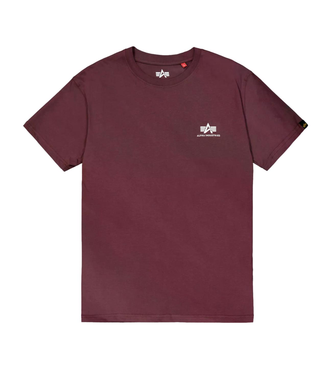 Alpha Industries T-Shirt da Uomo - Deep Maroon - Ss188505