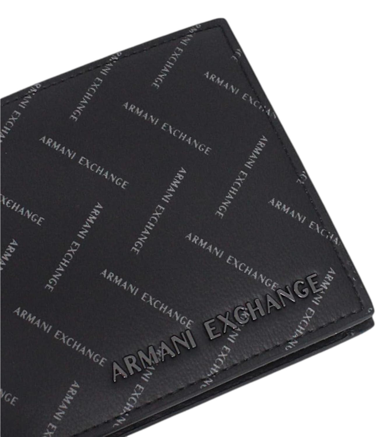 Armani Exchange Portafogli da Uomo - Black/chiseled Stone - Xm000167af22654