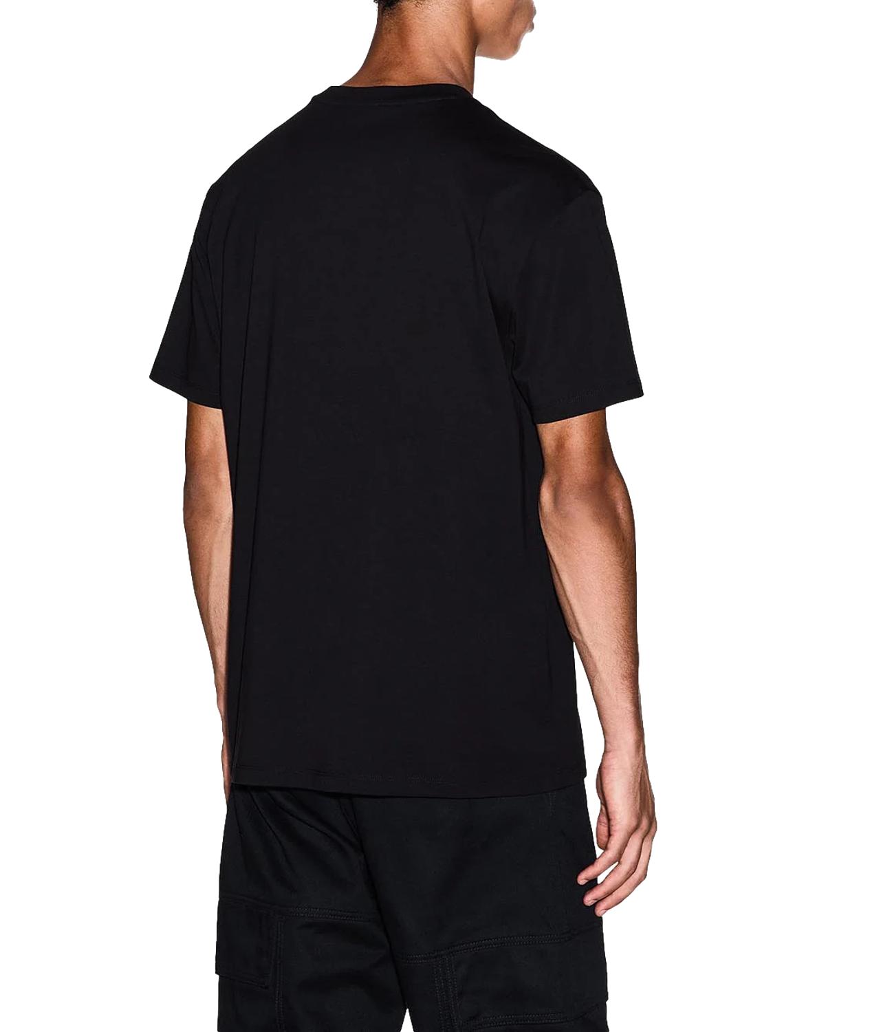 T-shirt Armani Exchange nera logo grande