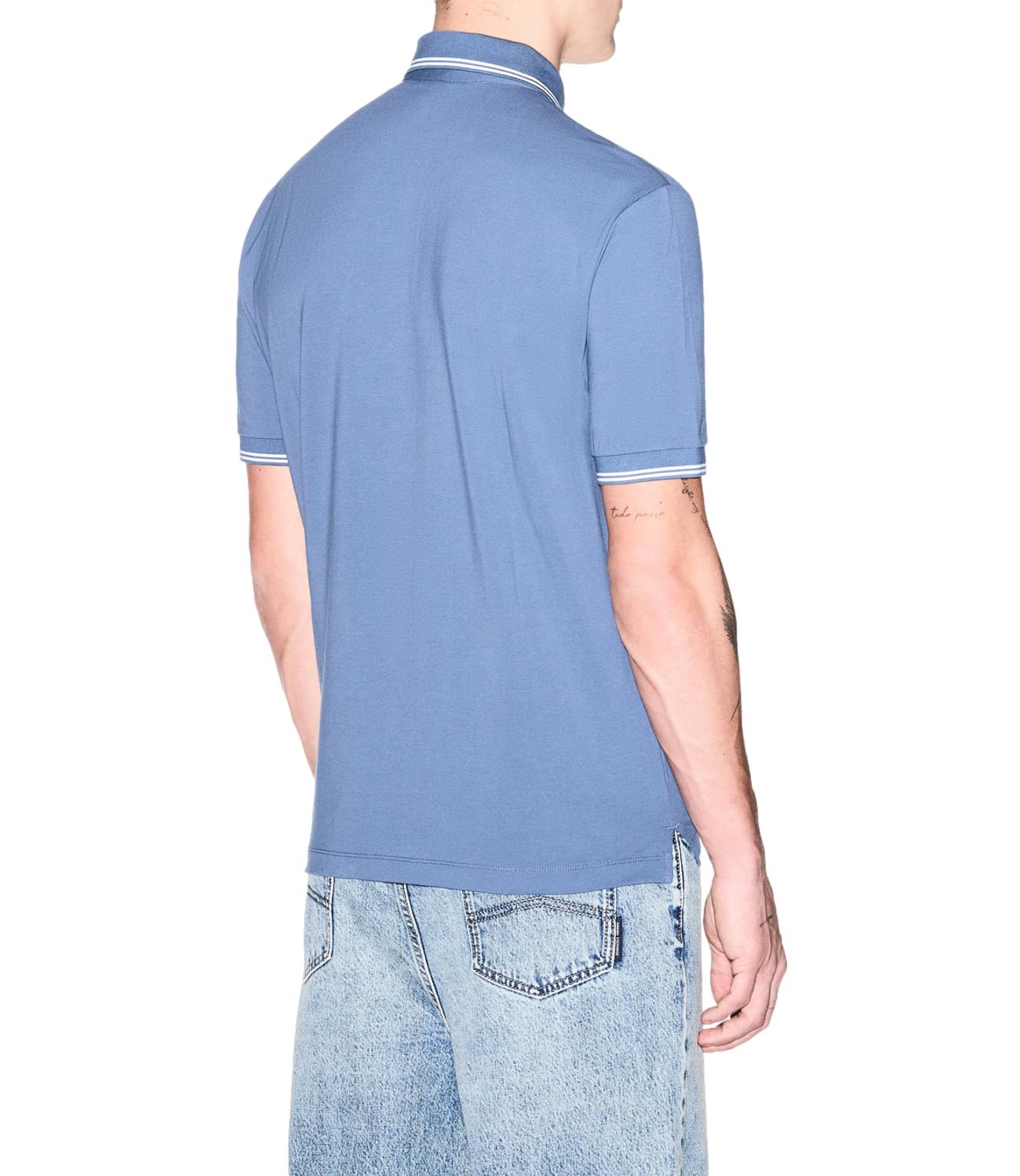 Armani Exchange Polo da Uomo - China Blue