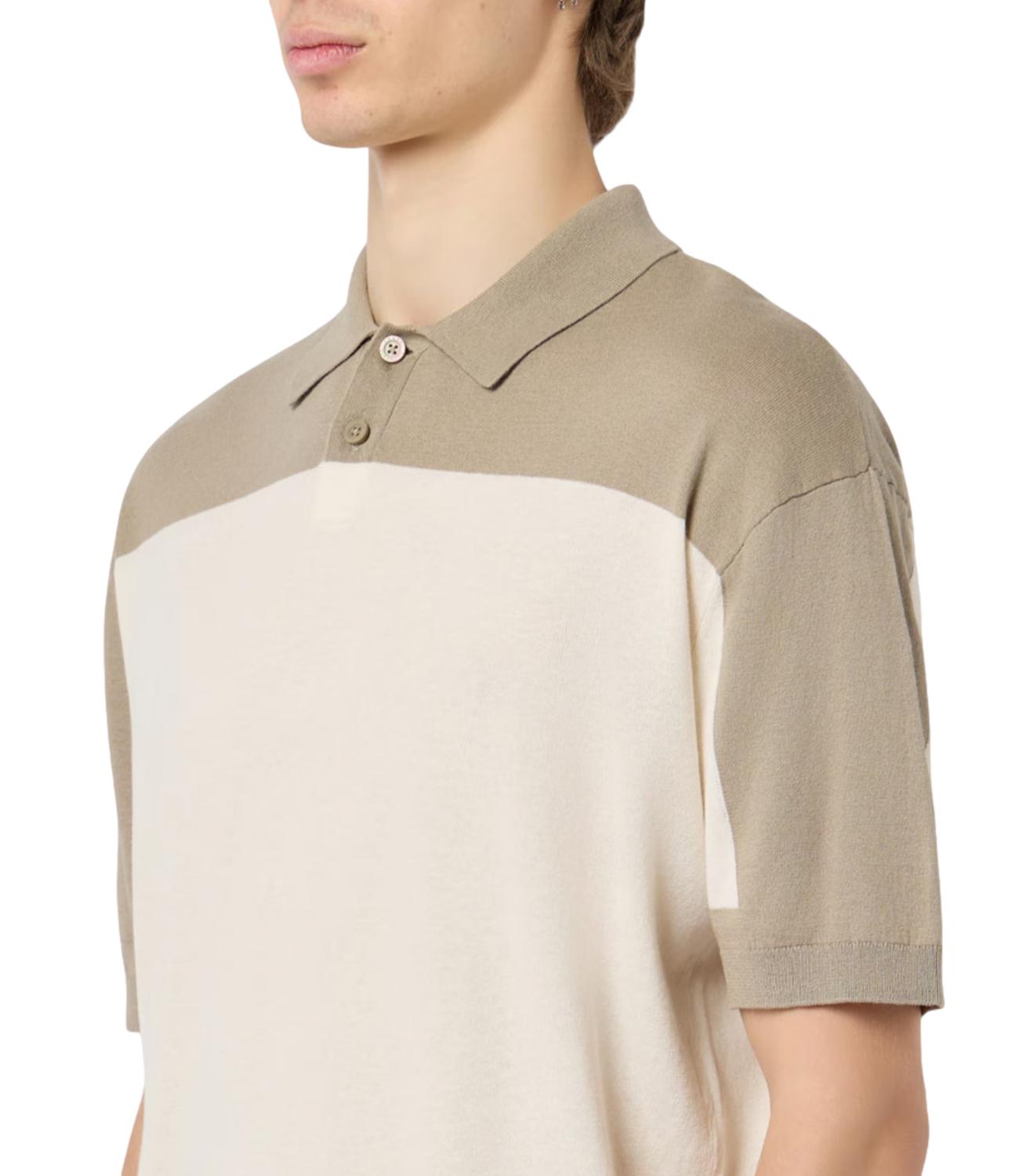 Armani Exchange Polo da Uomo - Cream/winter Twing