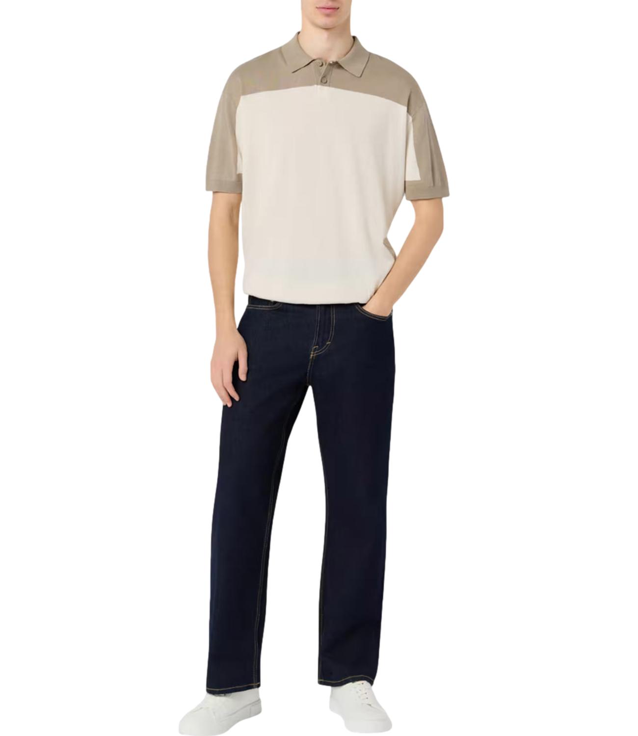 Armani Exchange Polo da Uomo - Cream/winter Twing