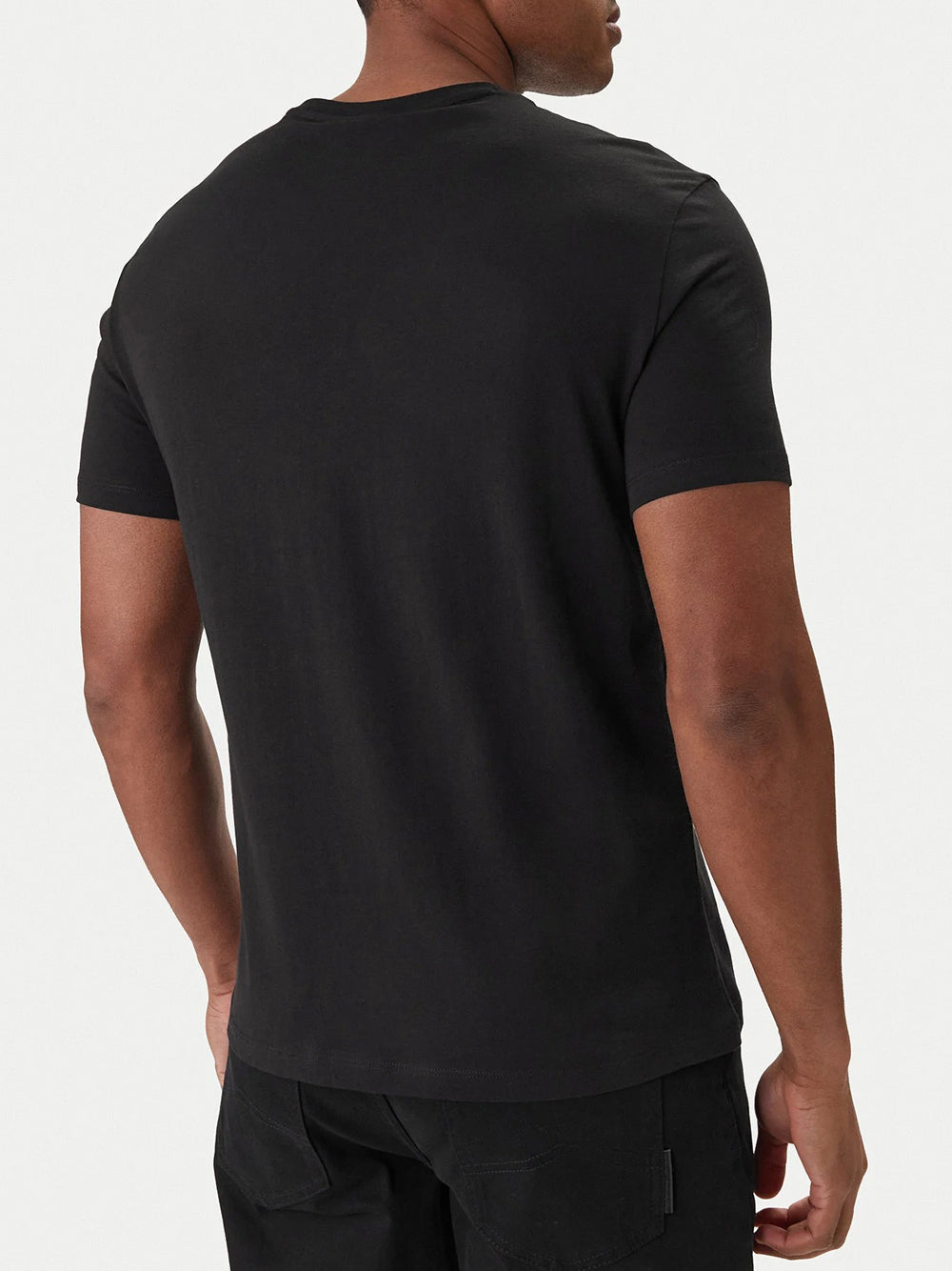 AX T-shirt in jersey con logo nero uomo