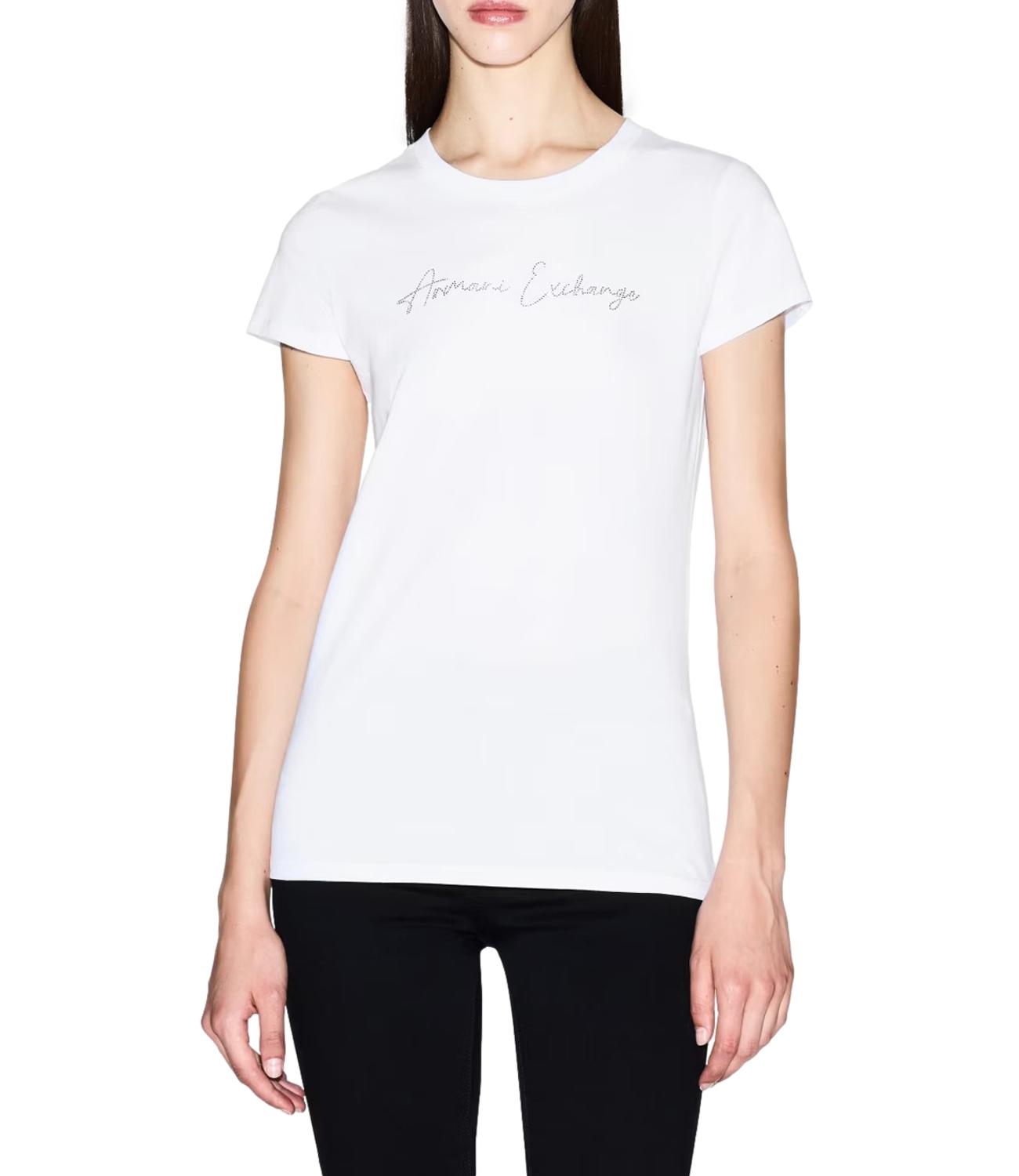 Armani Exchange T-Shirt da Donna - Optic White
