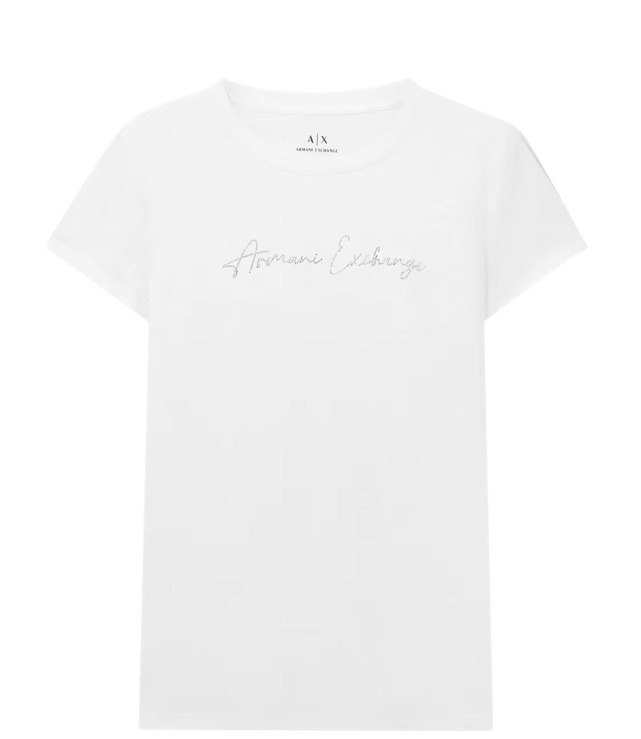 Armani Exchange T-Shirt da Donna - Optic White