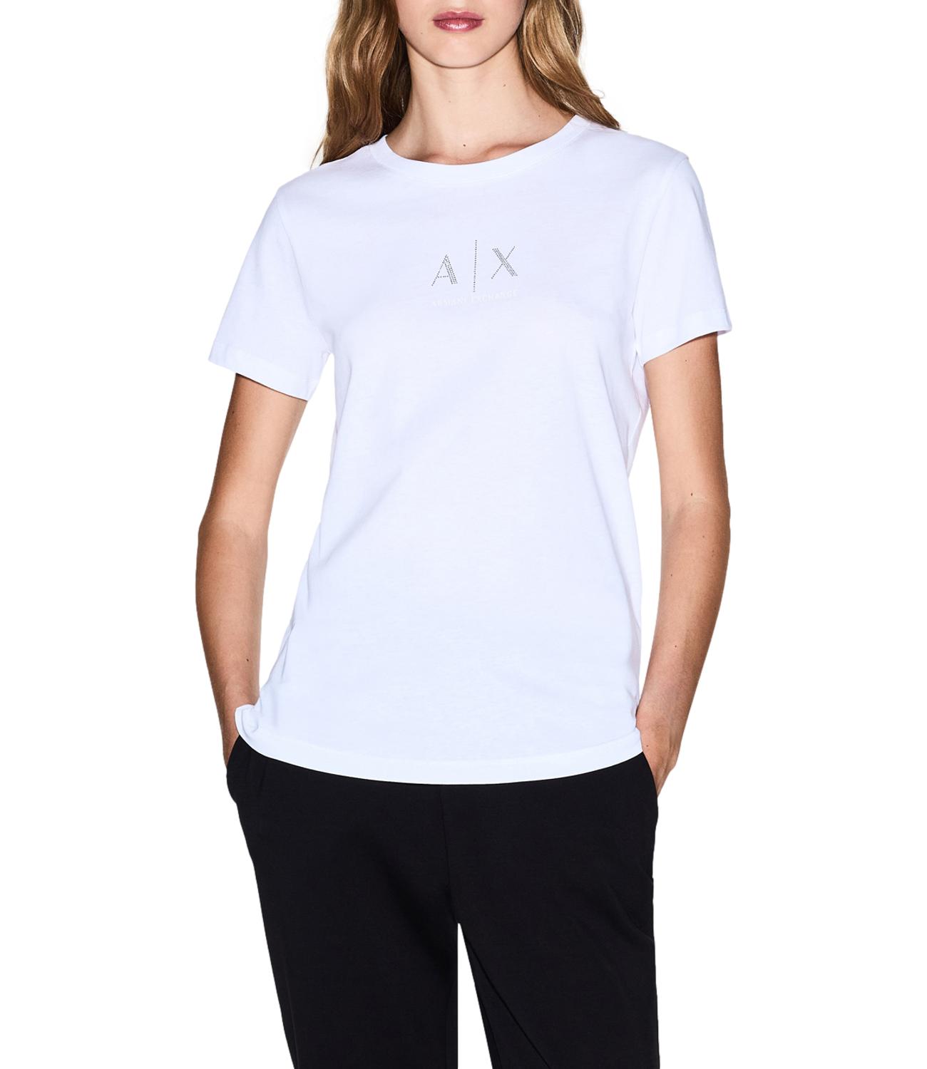 Armani Exchange T-Shirt da Donna - Optic White