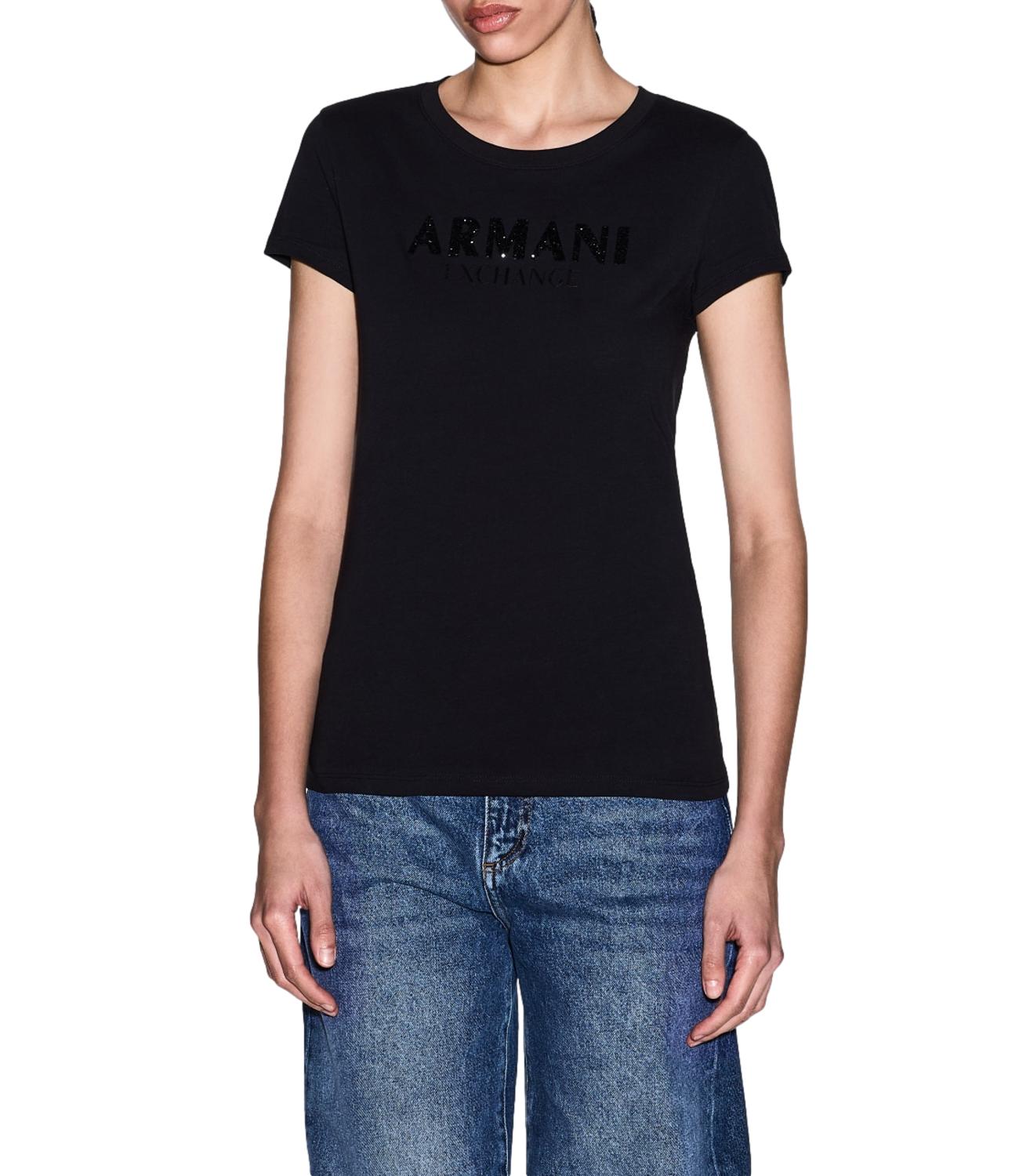 Armani Exchange T-Shirt nero donna